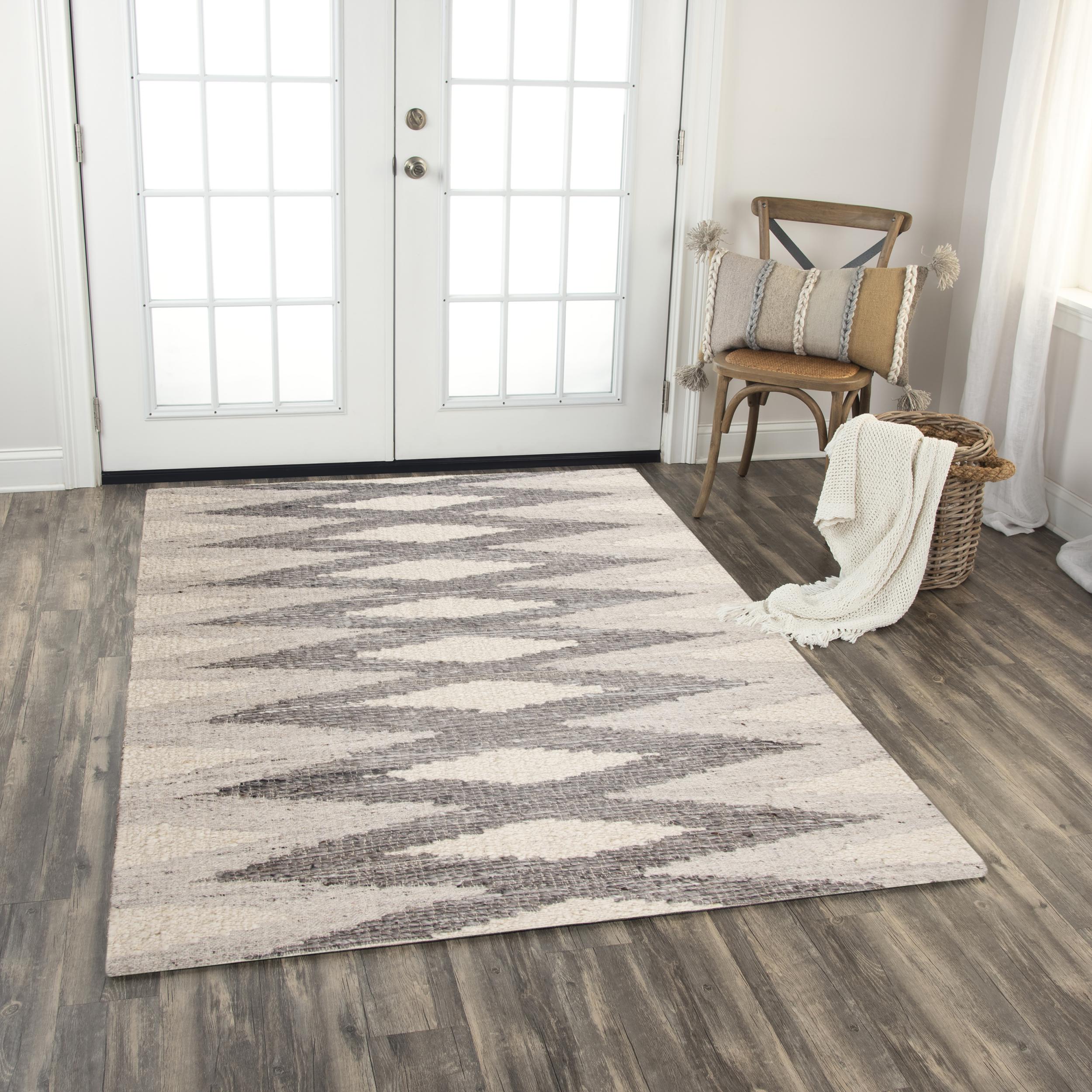 Nova NVA949 Silver/Gray Hand Woven Rug - Rizzy – Rug Gallery Outlet