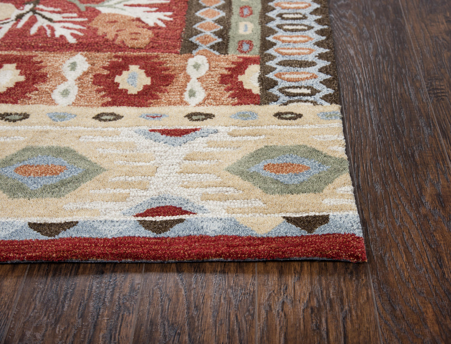 Northwoods NWD101 Red Hand-Tufted Rug - Rizzy