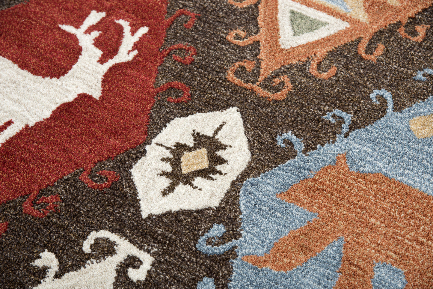 Northwoods NWD102 Brown Hand-Tufted Rug - Rizzy