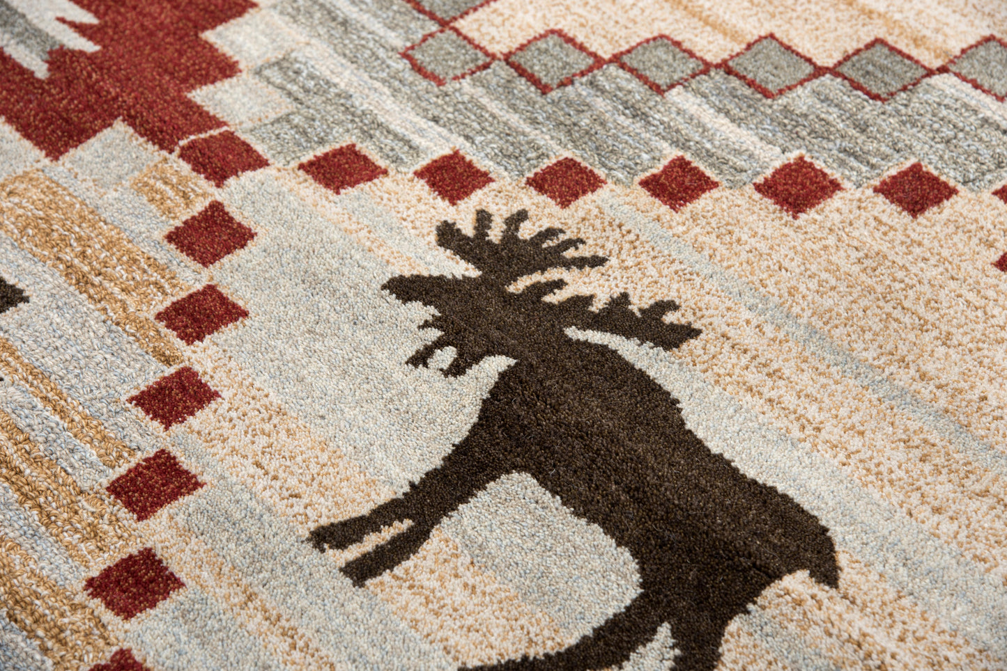 Northwoods NWD103 Red Hand-Tufted Rug - Rizzy
