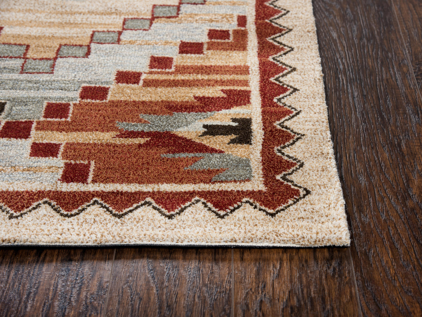Northwoods NWD103 Red Hand-Tufted Rug - Rizzy