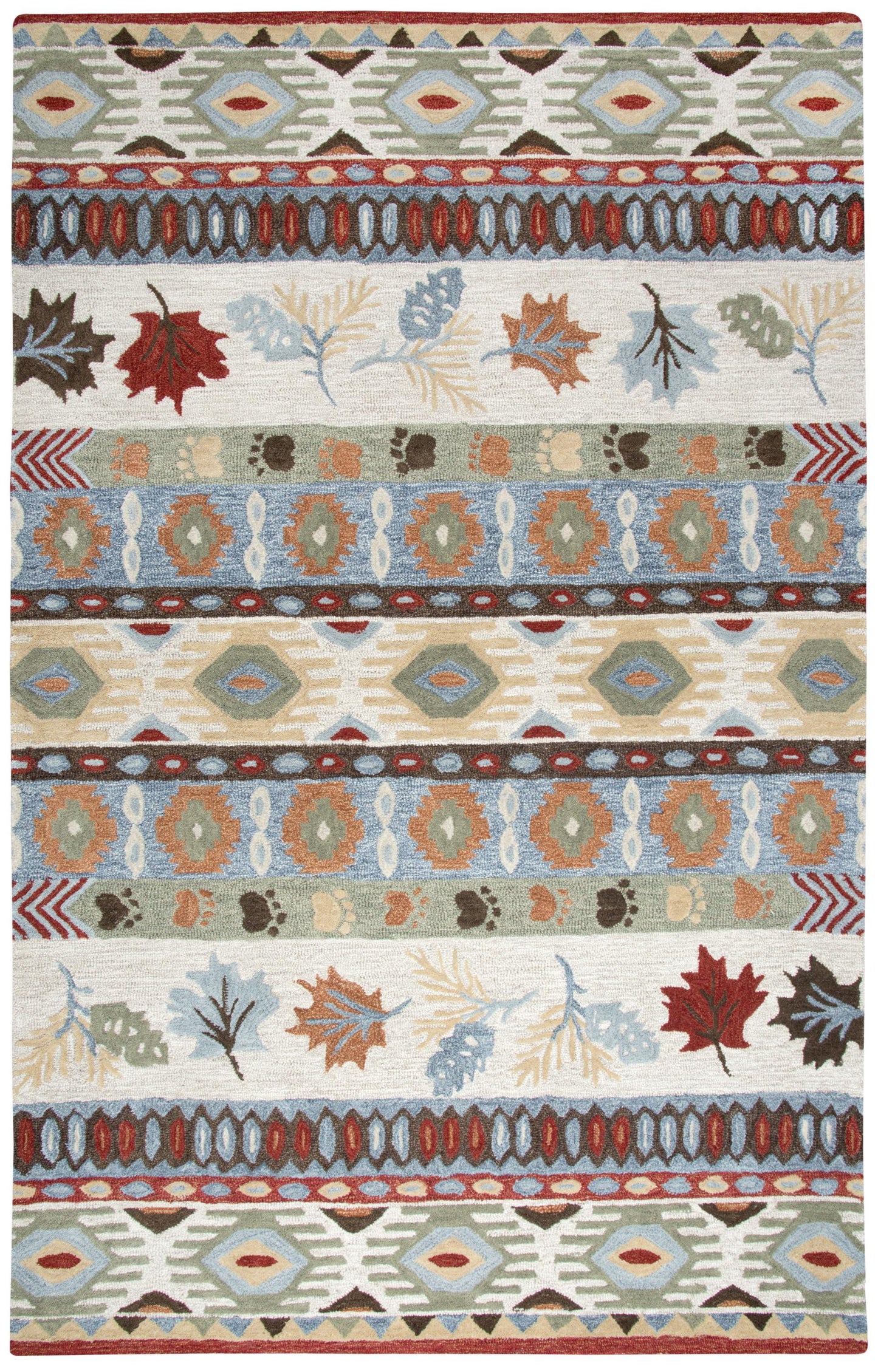 Northwoods NWD104 Beige Hand-Tufted Rug - Rizzy