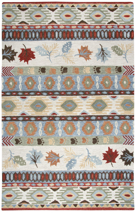 Northwoods NWD104 Beige Hand-Tufted Rug - Rizzy