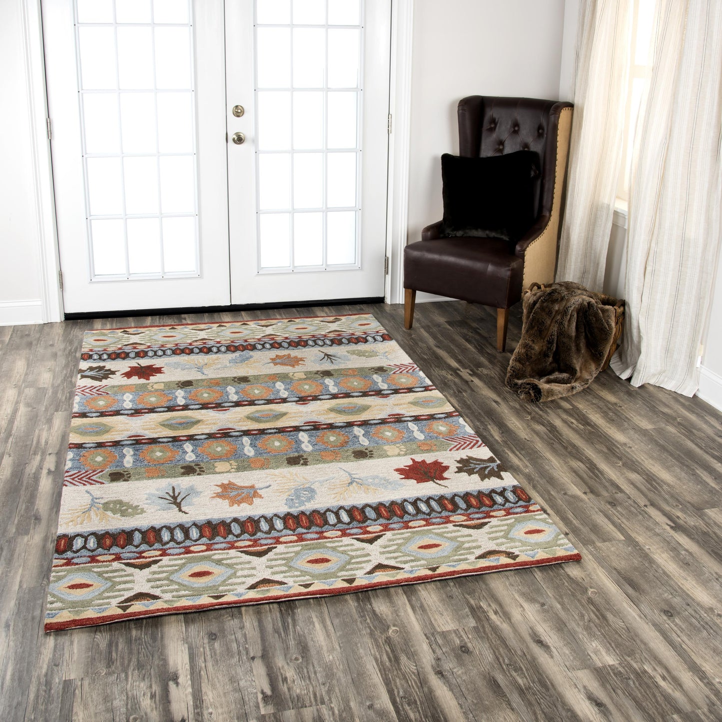 Northwoods NWD104 Beige Hand-Tufted Rug - Rizzy