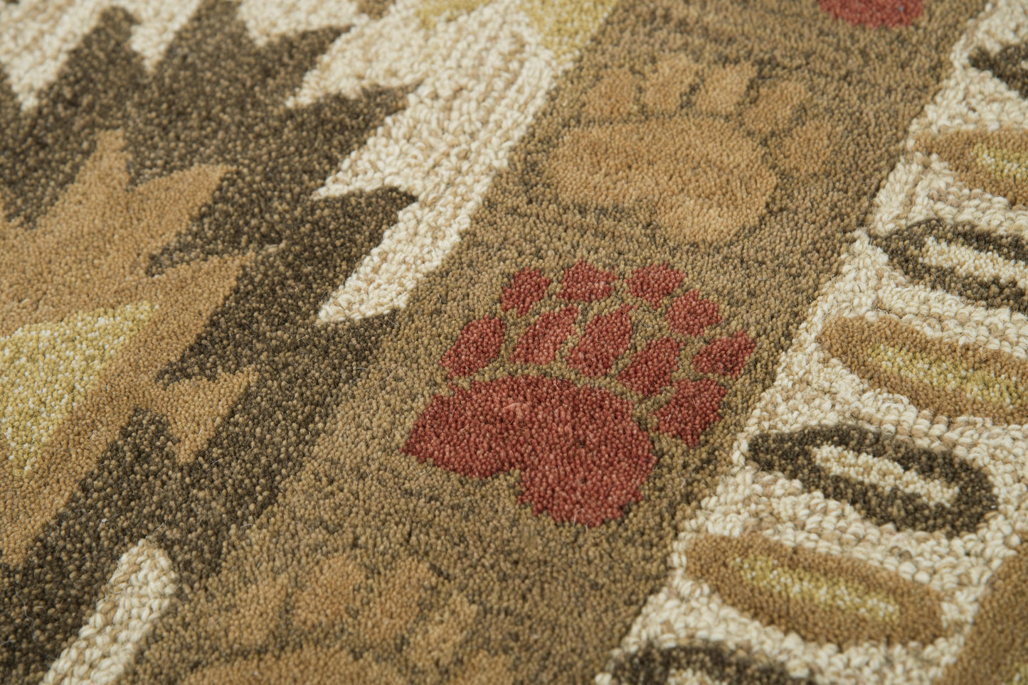 Northwoods NWD105 Brown Hand-Tufted Rug - Rizzy