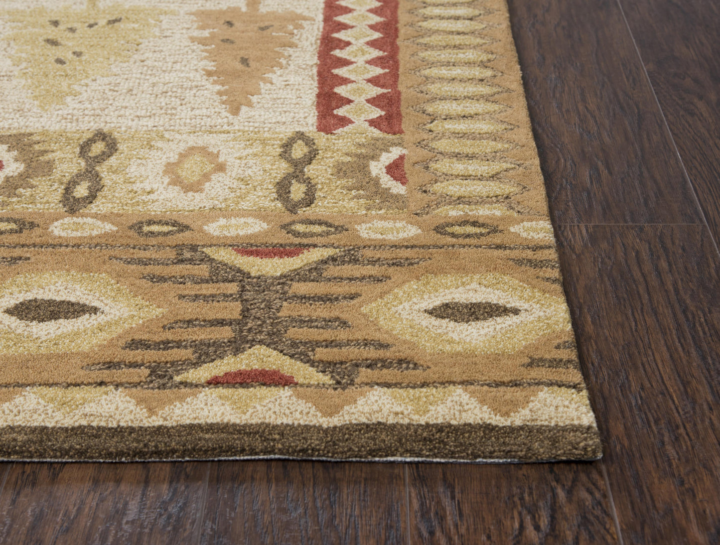 Northwoods NWD105 Brown Hand-Tufted Rug - Rizzy