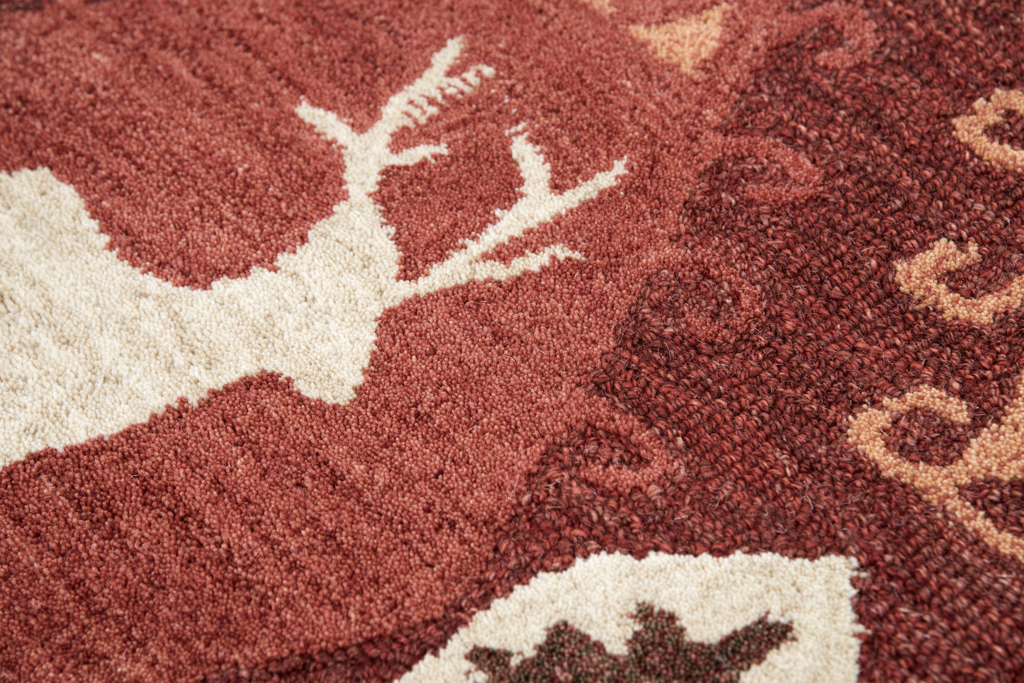 Northwoods NWD106 Red Hand-Tufted Rug - Rizzy