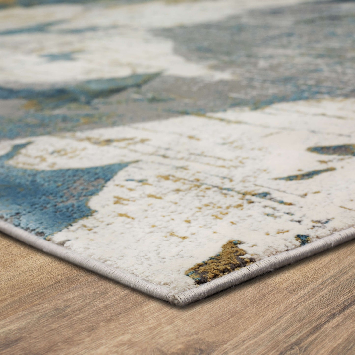 Nuvole Grey Blue Area Rug - Karastan
