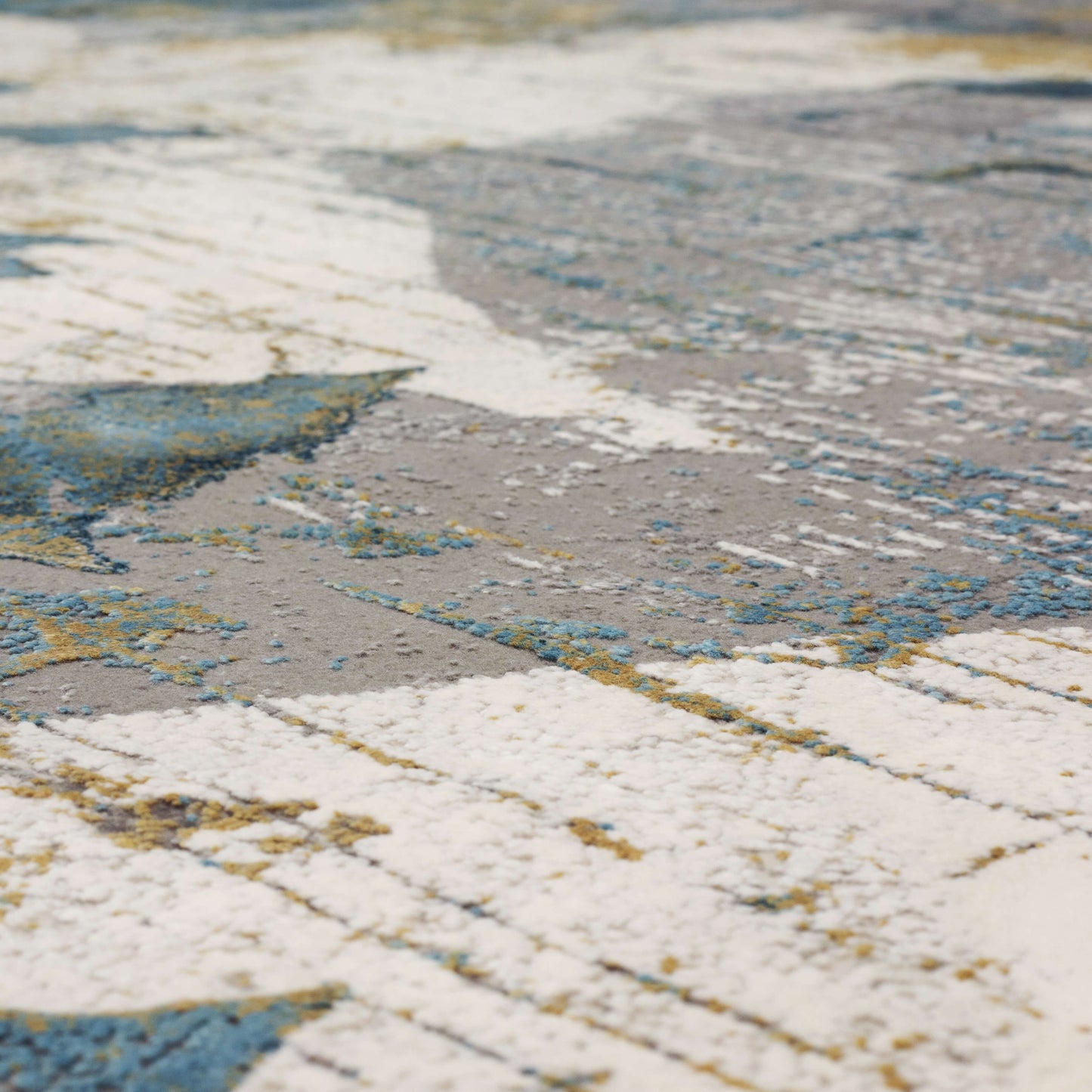 Nuvole Grey Blue Area Rug - Karastan