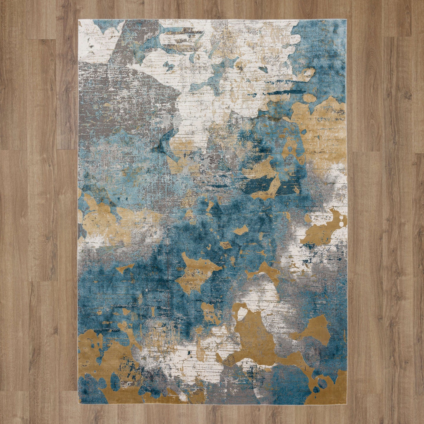 Nuvole Grey Blue Area Rug - Karastan