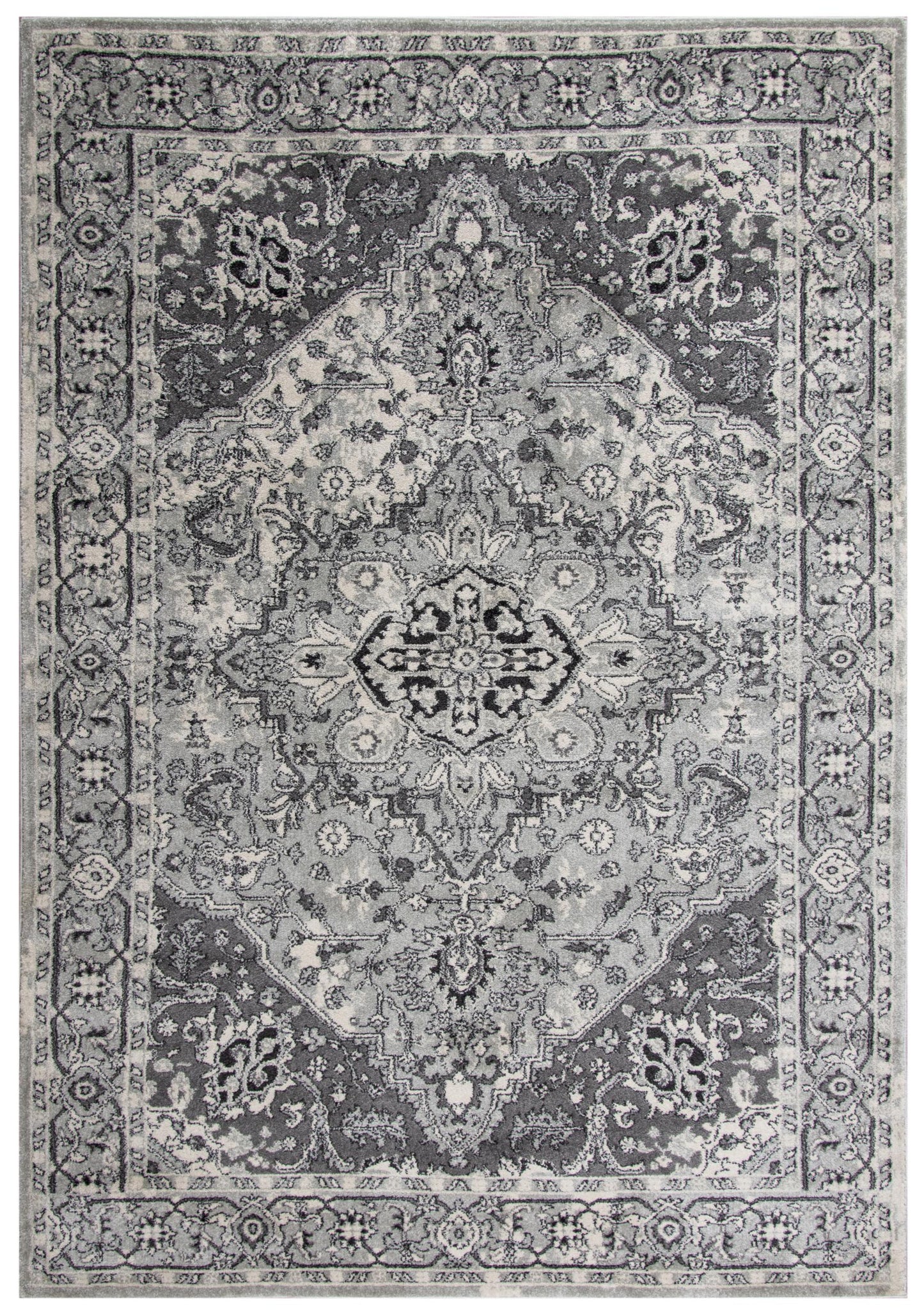 Odyssey ODY838 Light Gray Machine-Made Rug - Rizzy