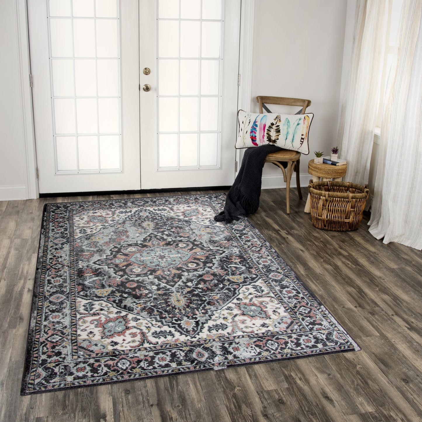 Odyssey ODY839 Charcoal Machine-Made Rug - Rizzy