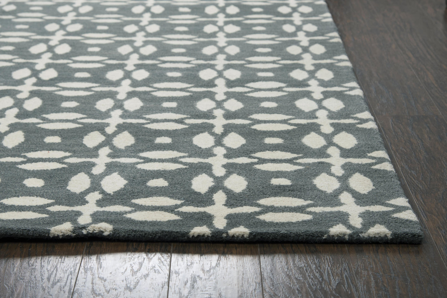 Opus OP8231 Gray Hand-Tufted Rug - Rizzy