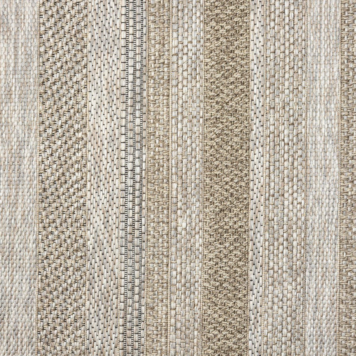 Oslo Modern Striped Brown Indoor Outdoor Area Rug - color swatch