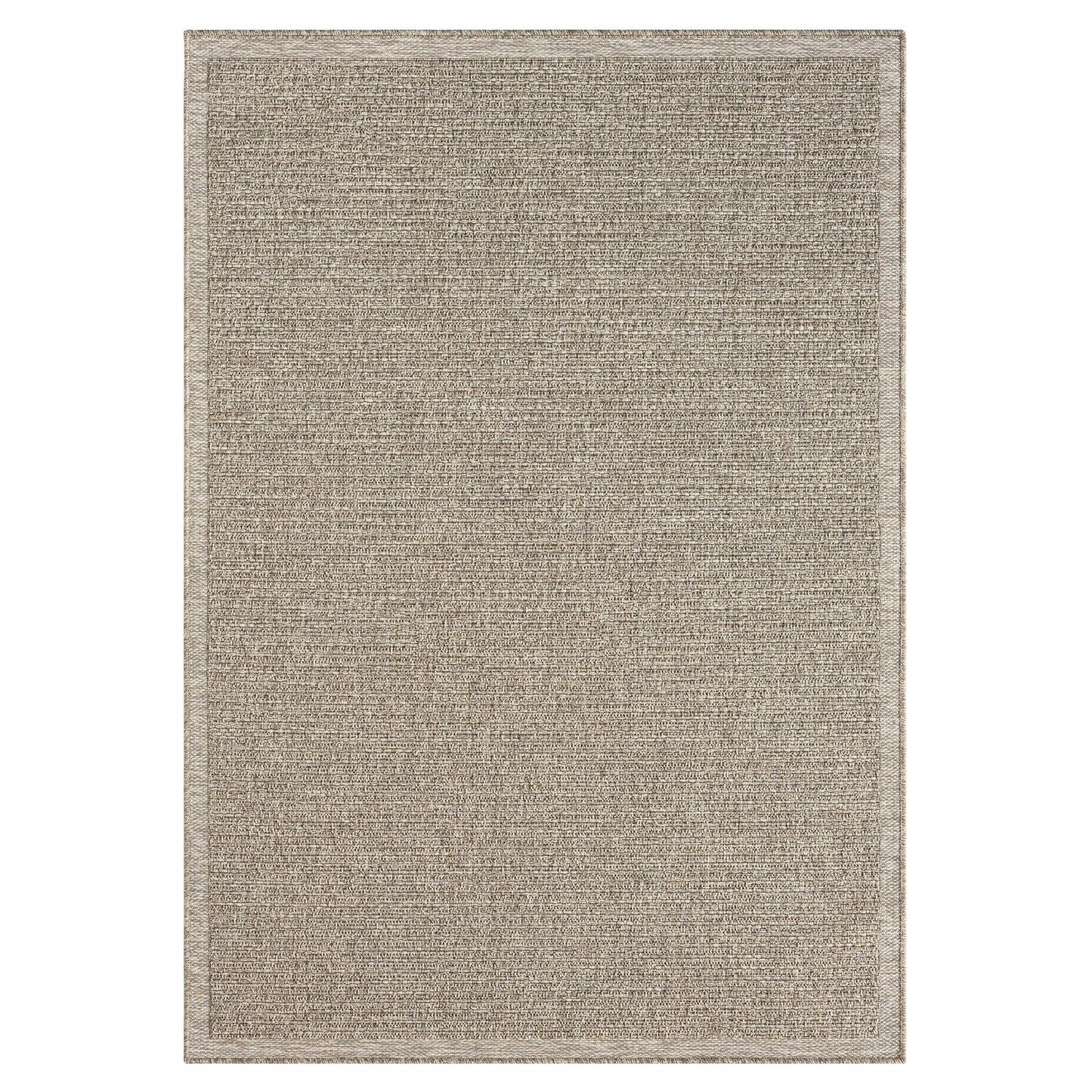 Oslo-82116 Transitional Power-Loomed Tan/Brown Self-Backed Indoor/Outdoor Area Rug - LR Home