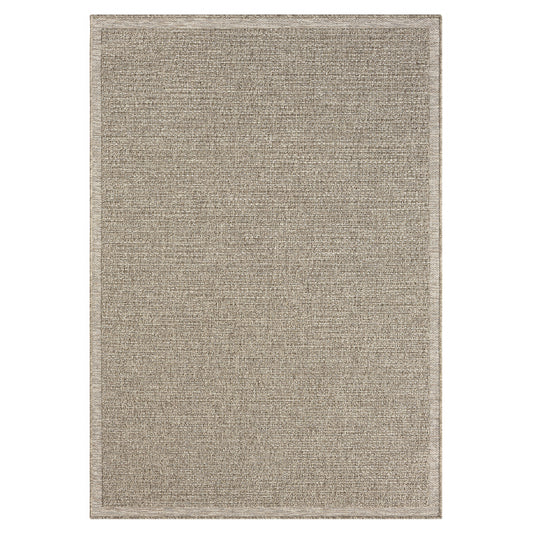 Oslo Modern Solid Brown Indoor Outdoor Area Rug - Silo view
