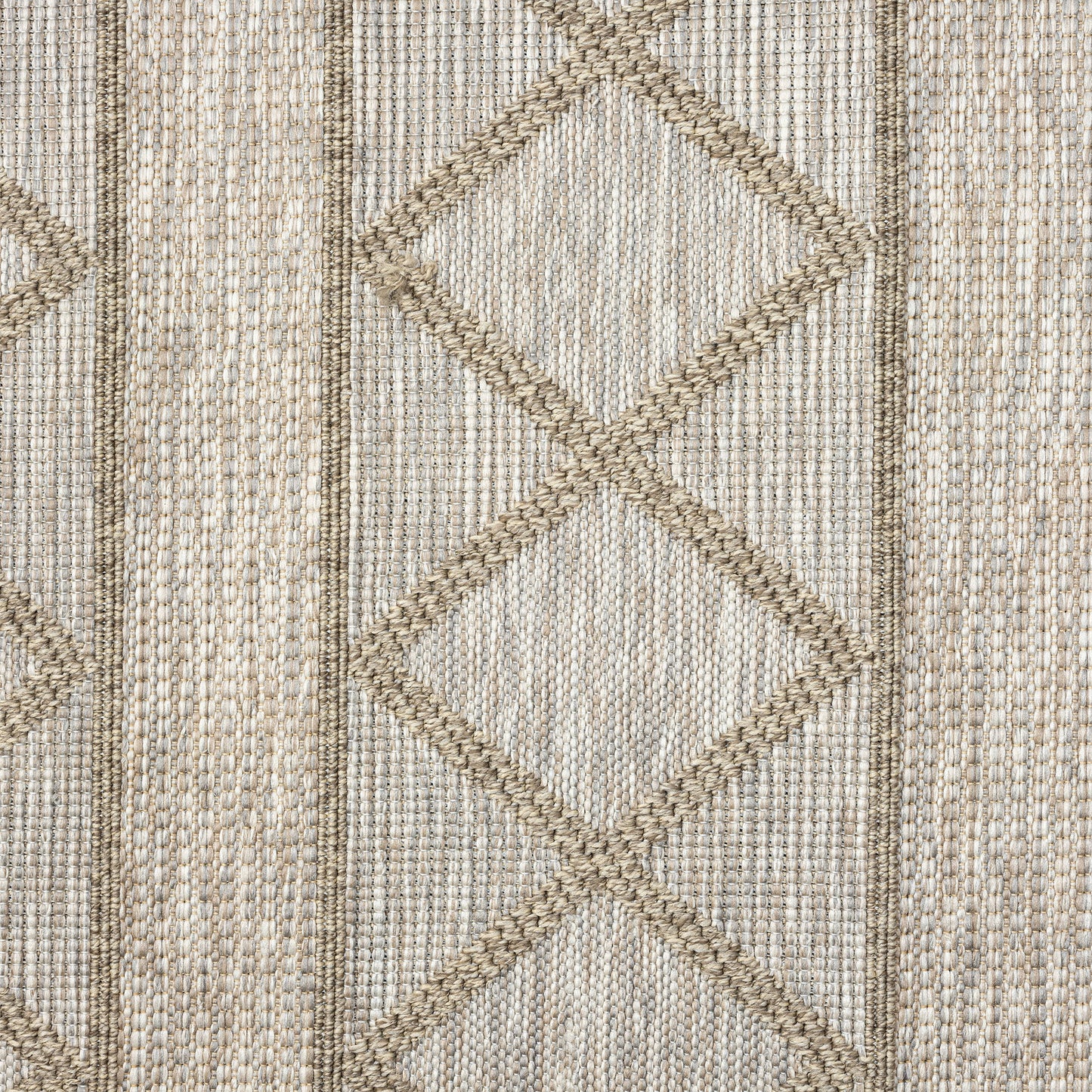 OSLOC-82118 Transitional/Casual Machine Made Tan/Brown Resistant Poly Indoor/Outdoor Area Rugs - LR Home