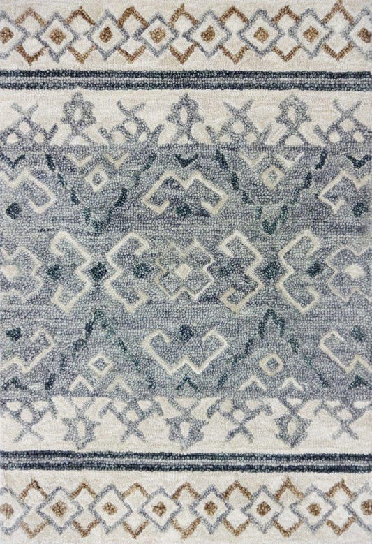 Opulent/Grandin Road OU877A Gray Hand-Tufted Rug - Rizzy