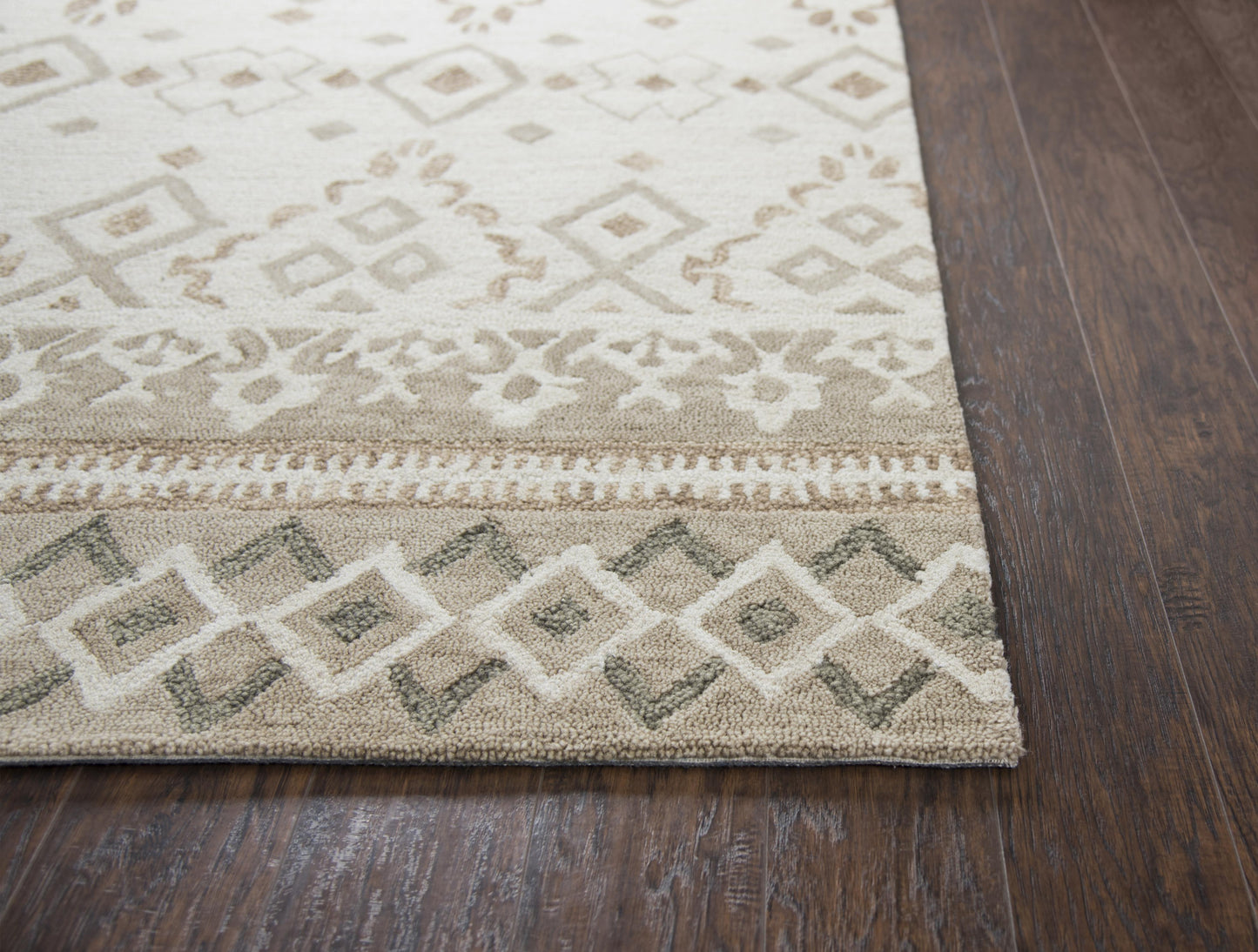 Opulent OU934A Natural/Beige Hand-Tufted Rug - Rizzy