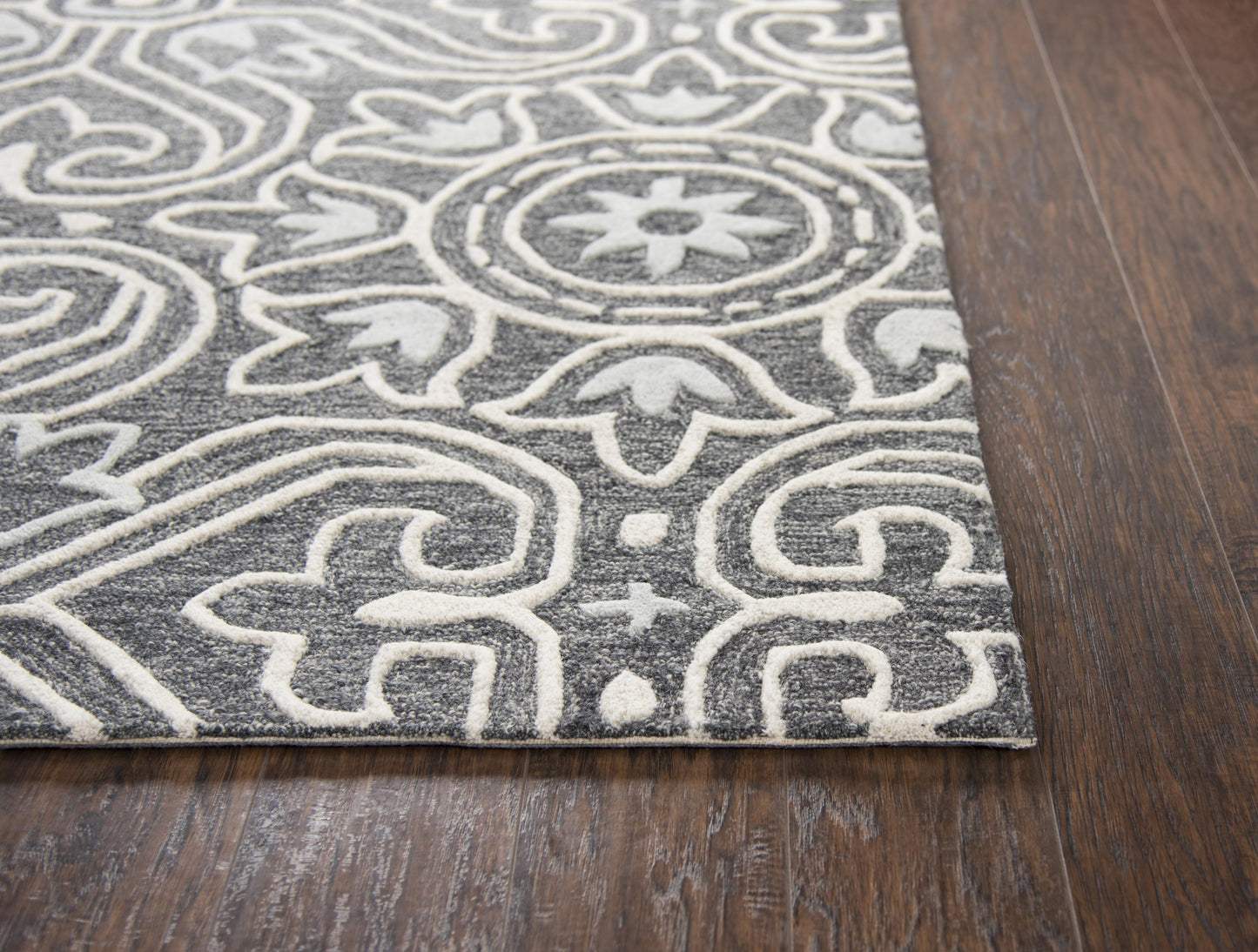 Opulent OU957A Gray Hand Tufted Rug - Rizzy