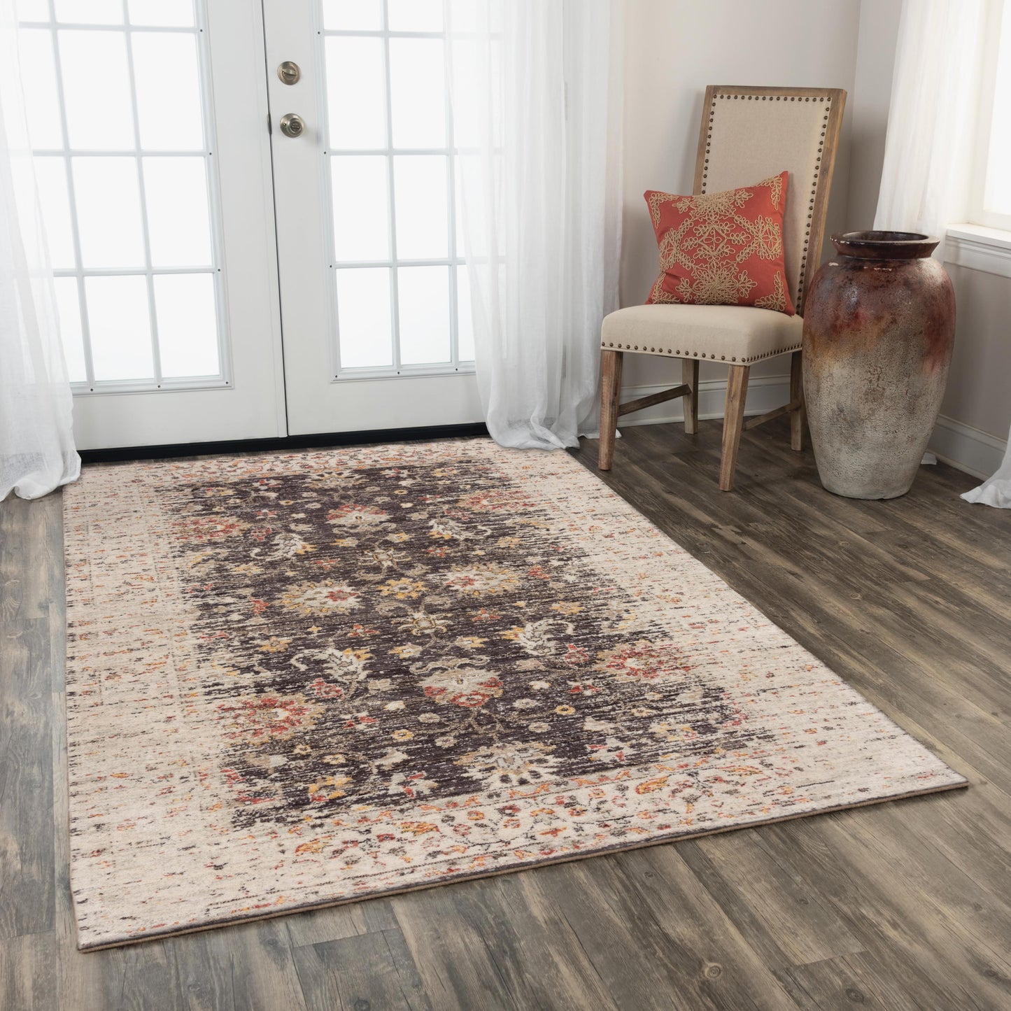 Ovation OVA102 Brown/Beige Hybrid Rug - Rizzy