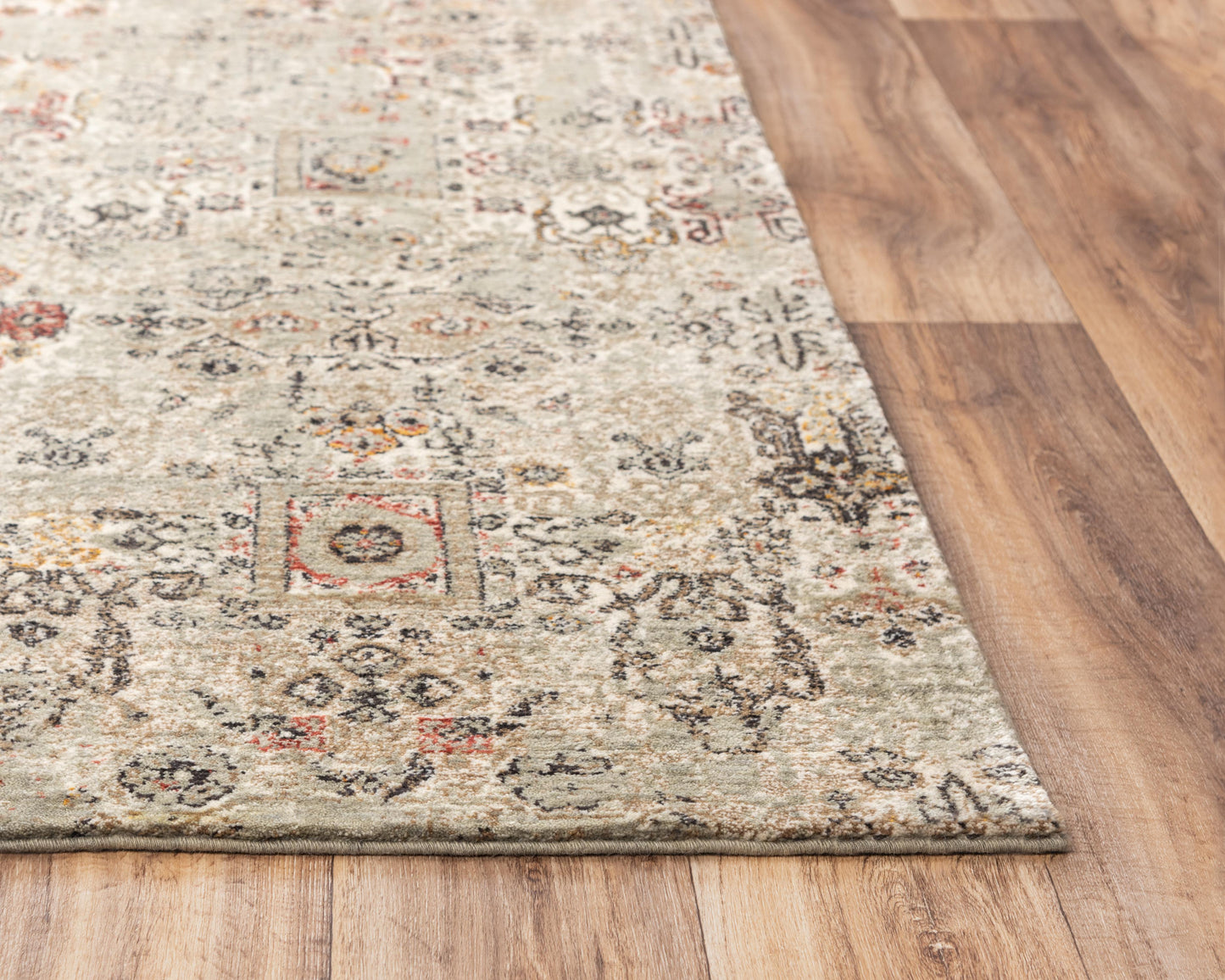 Ovation OVA108 Ivory/ Brown Hybrid Rug - Rizzy
