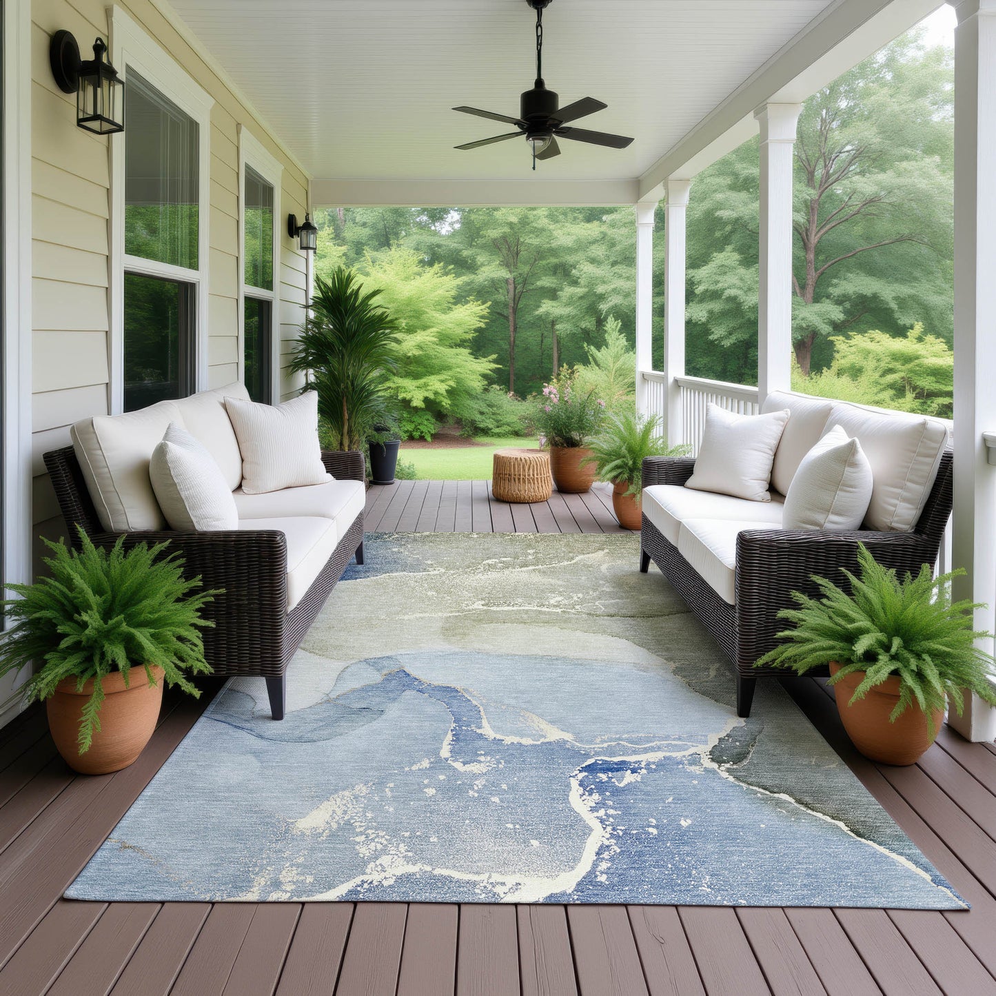 Machine Made Odyssey OY10 Sky - Dalyn Rugs