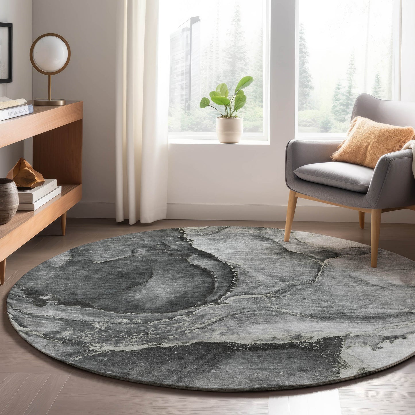 Machine Made Odyssey OY14 Charcoal - Dalyn Rugs