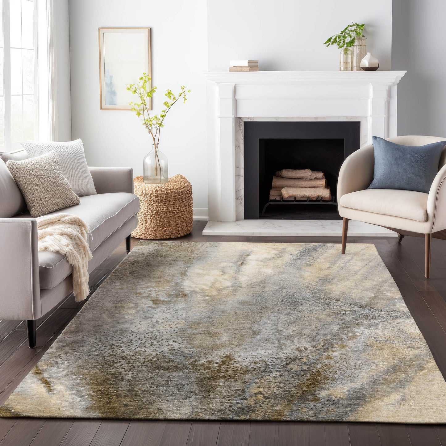 Machine Made Odyssey OY5 Taupe - Dalyn Rugs