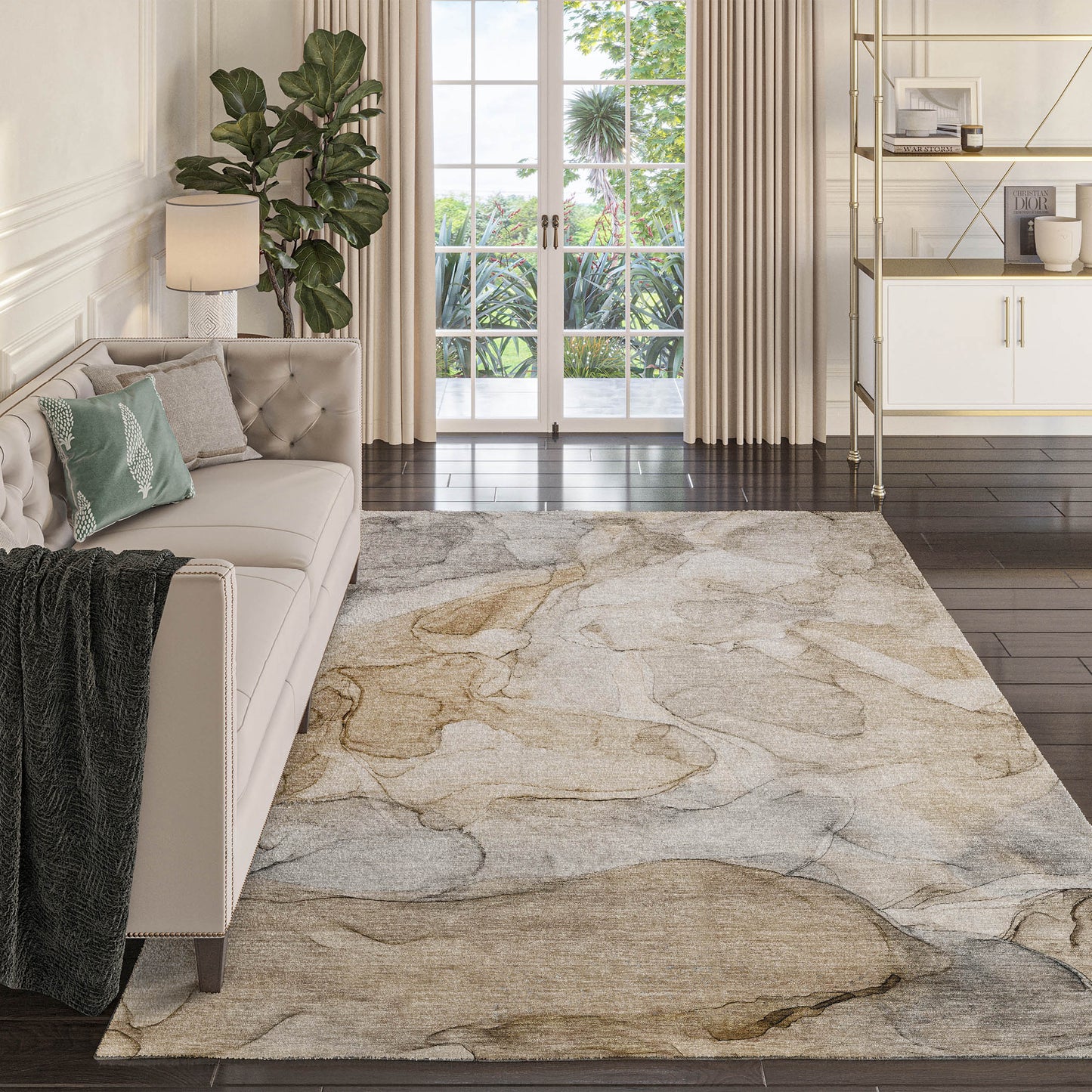 Machine Made Odyssey OY8 Brown - Dalyn Rugs