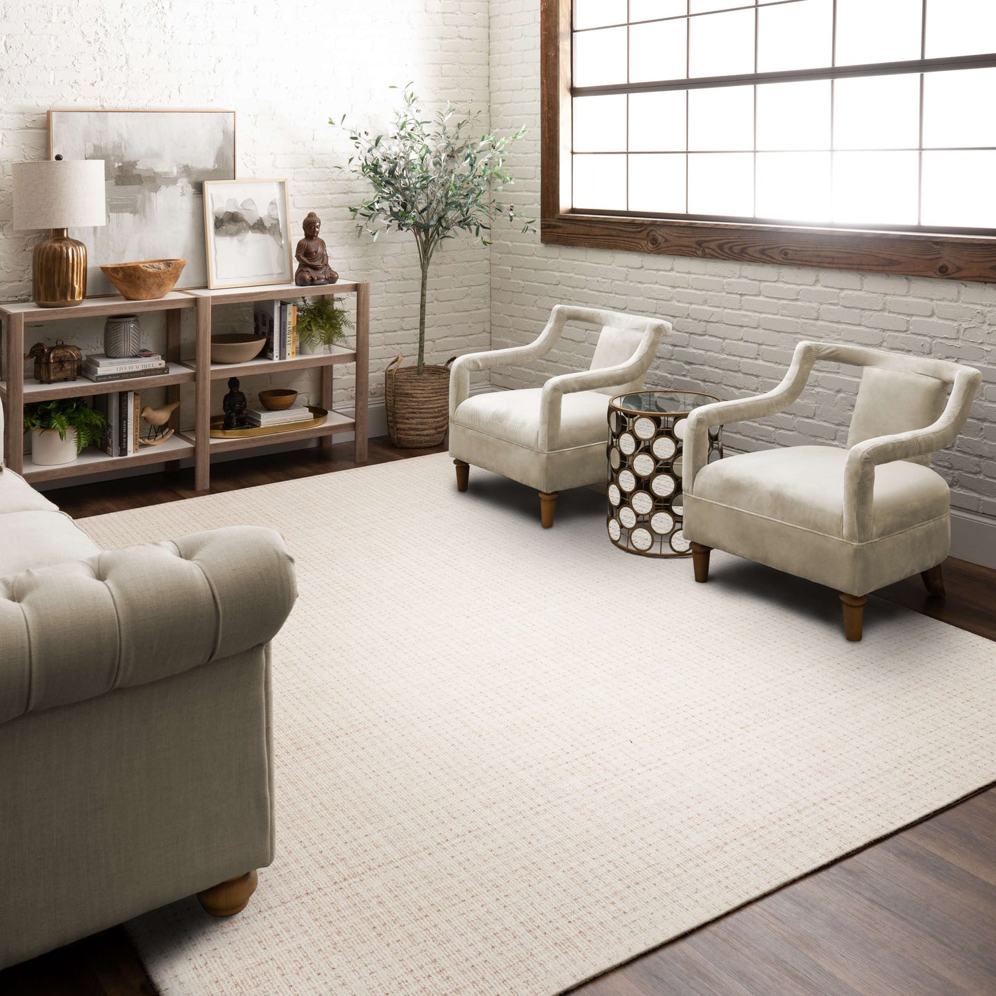 Oglethorpe Ivory Sand Area Rug - Karastan