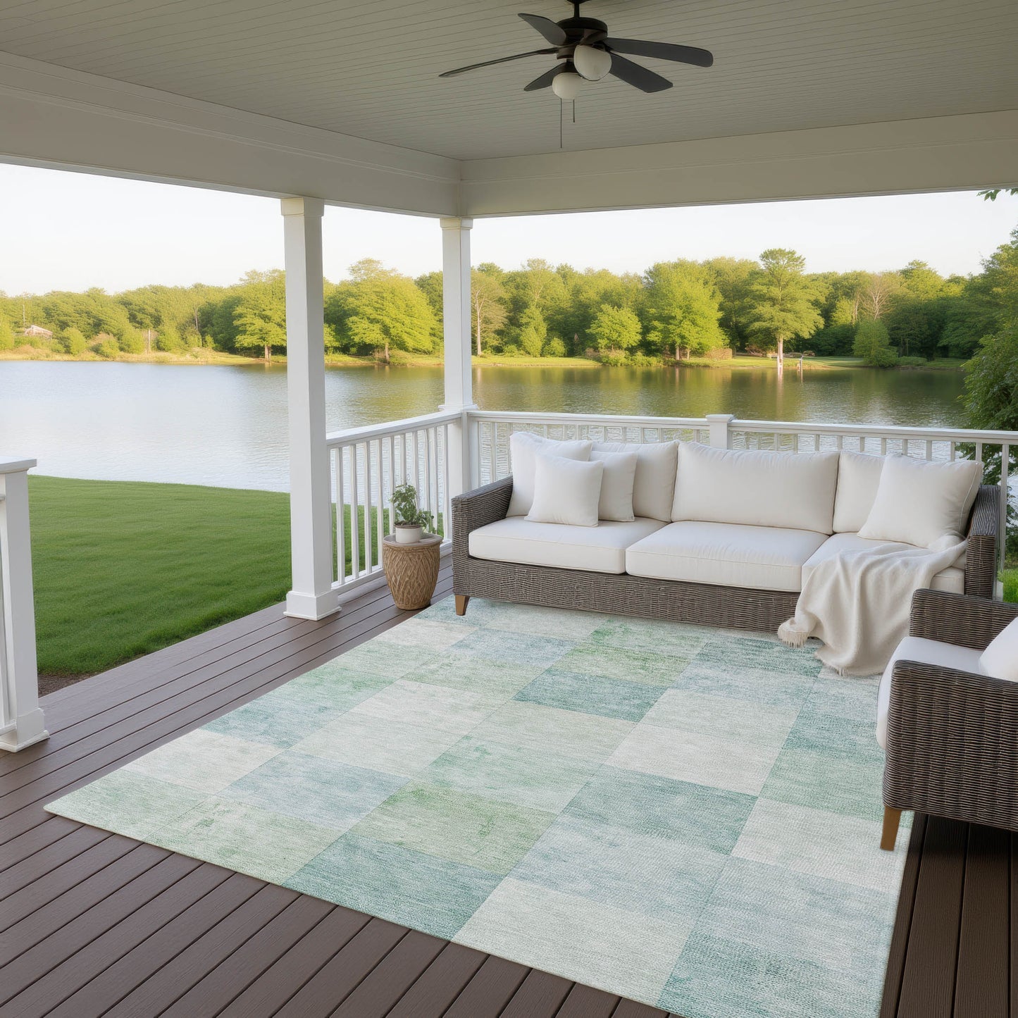 Machine Made Pacifica PA10 Seafoam - Dalyn Rugs