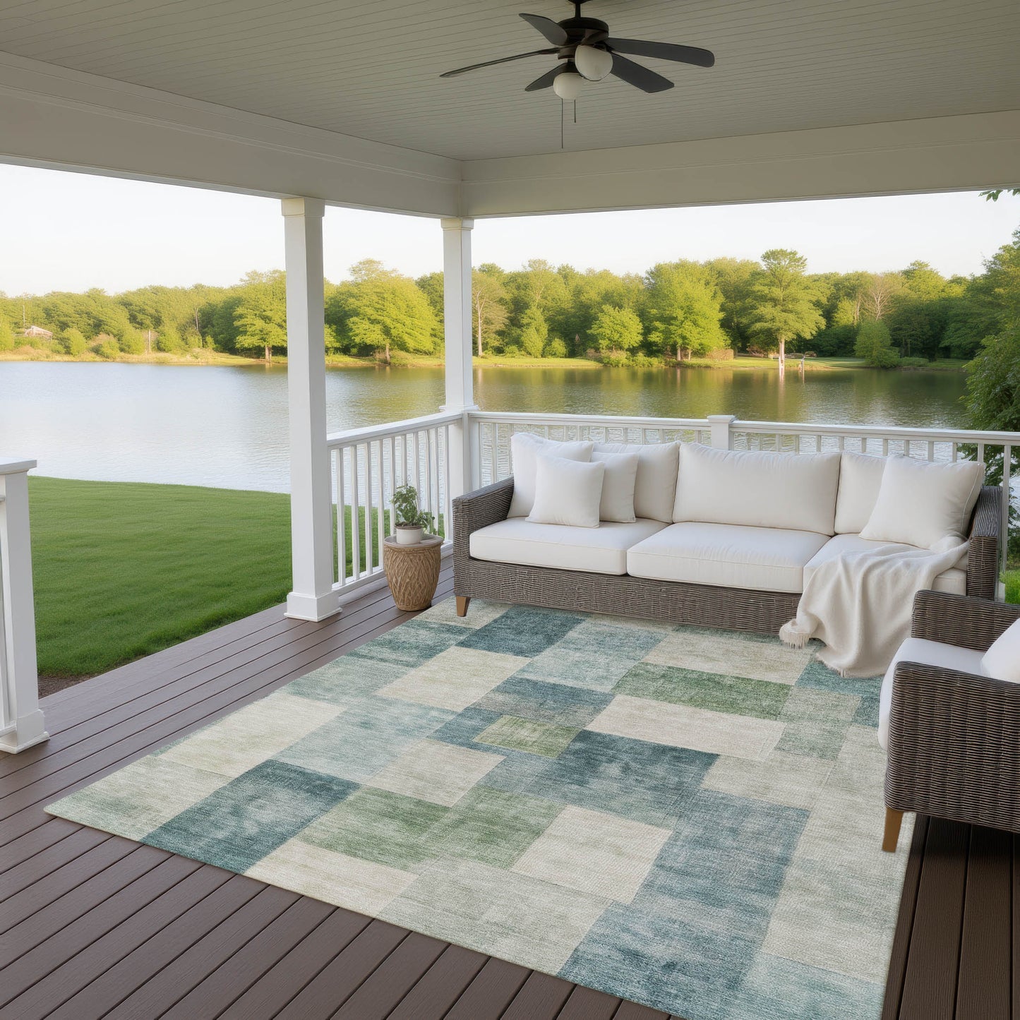 Machine Made Pacifica PA12 Seafoam - Dalyn Rugs