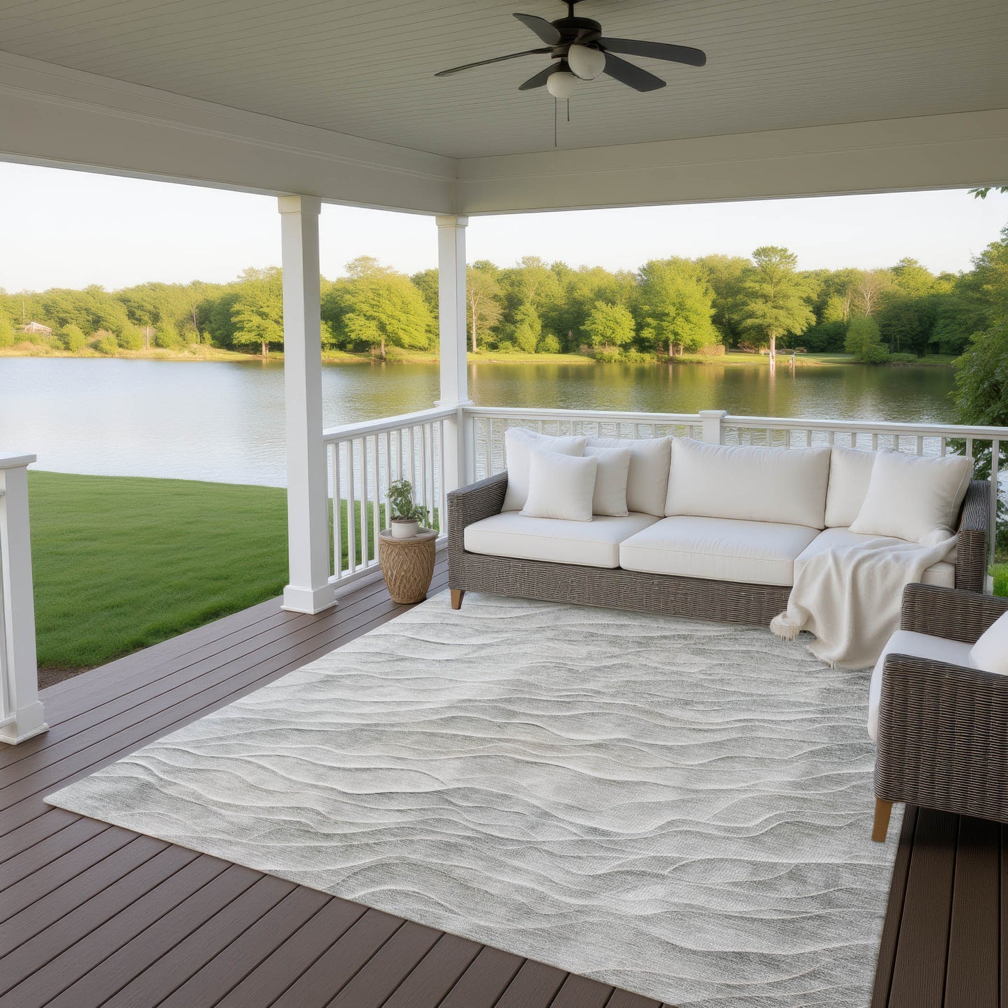 Machine Made Pacifica PA1 Taupe - Dalyn Rugs