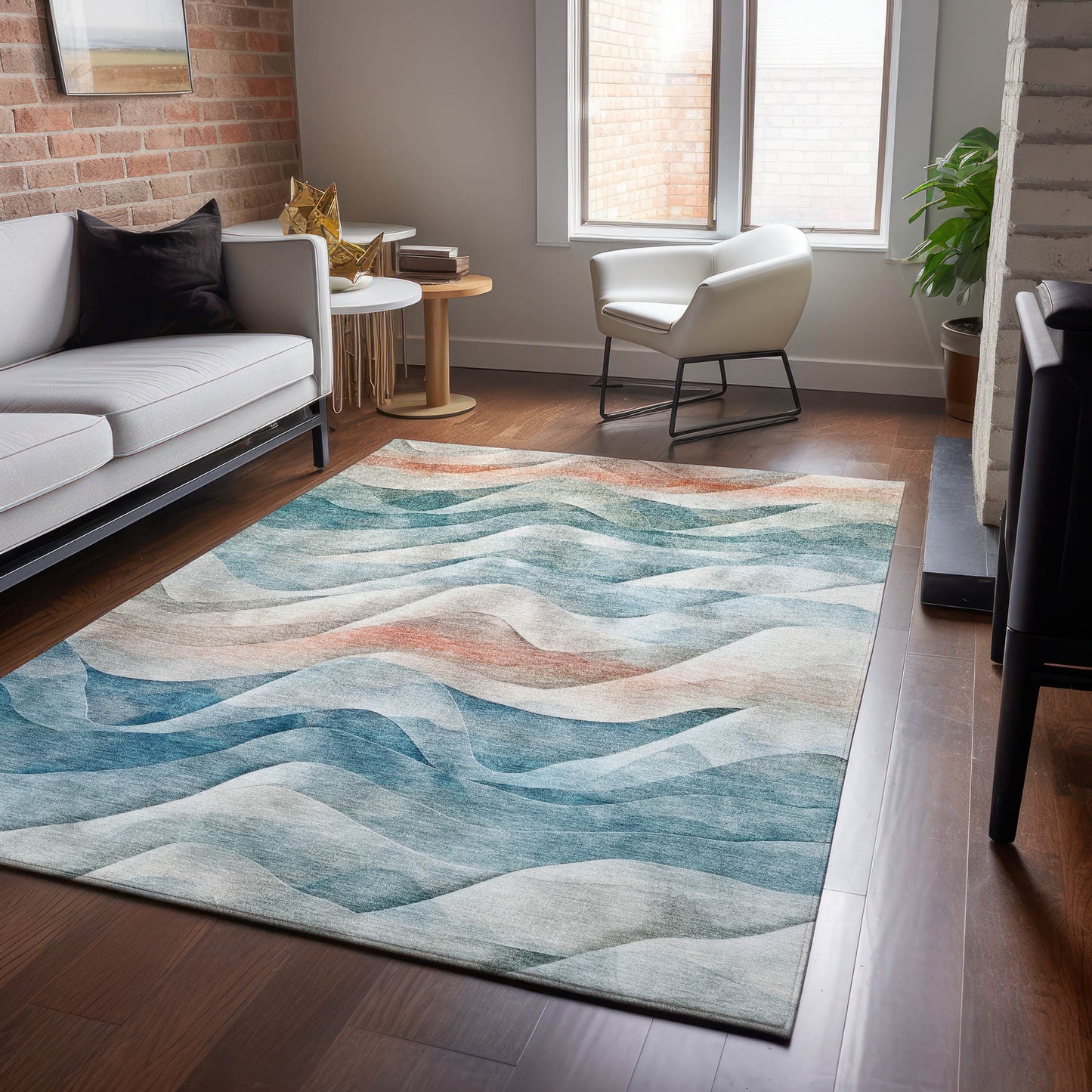 Machine Made Pacifica PA3 Teal - Dalyn Rugs