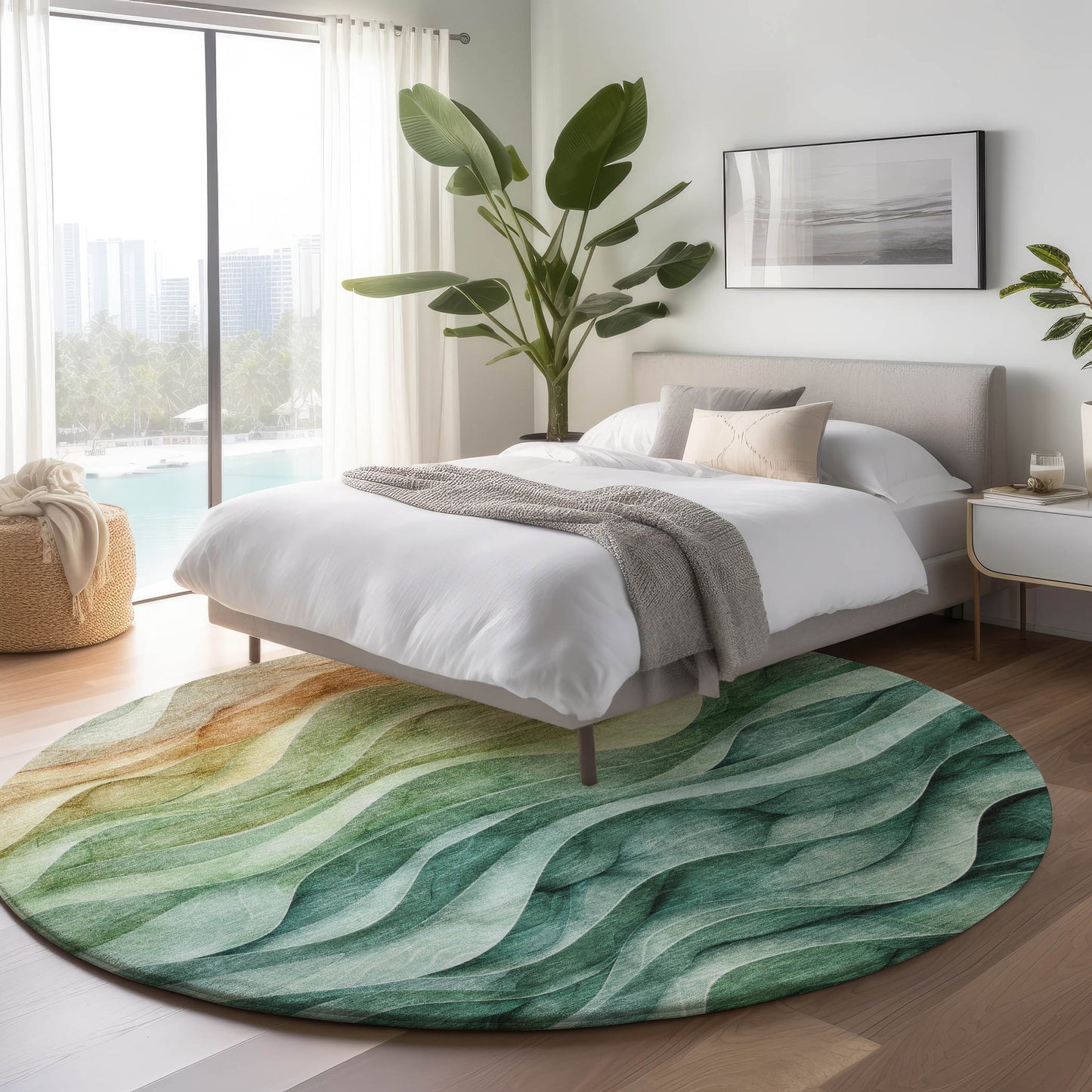 Machine Made Pacifica PA4 Teal - Dalyn Rugs