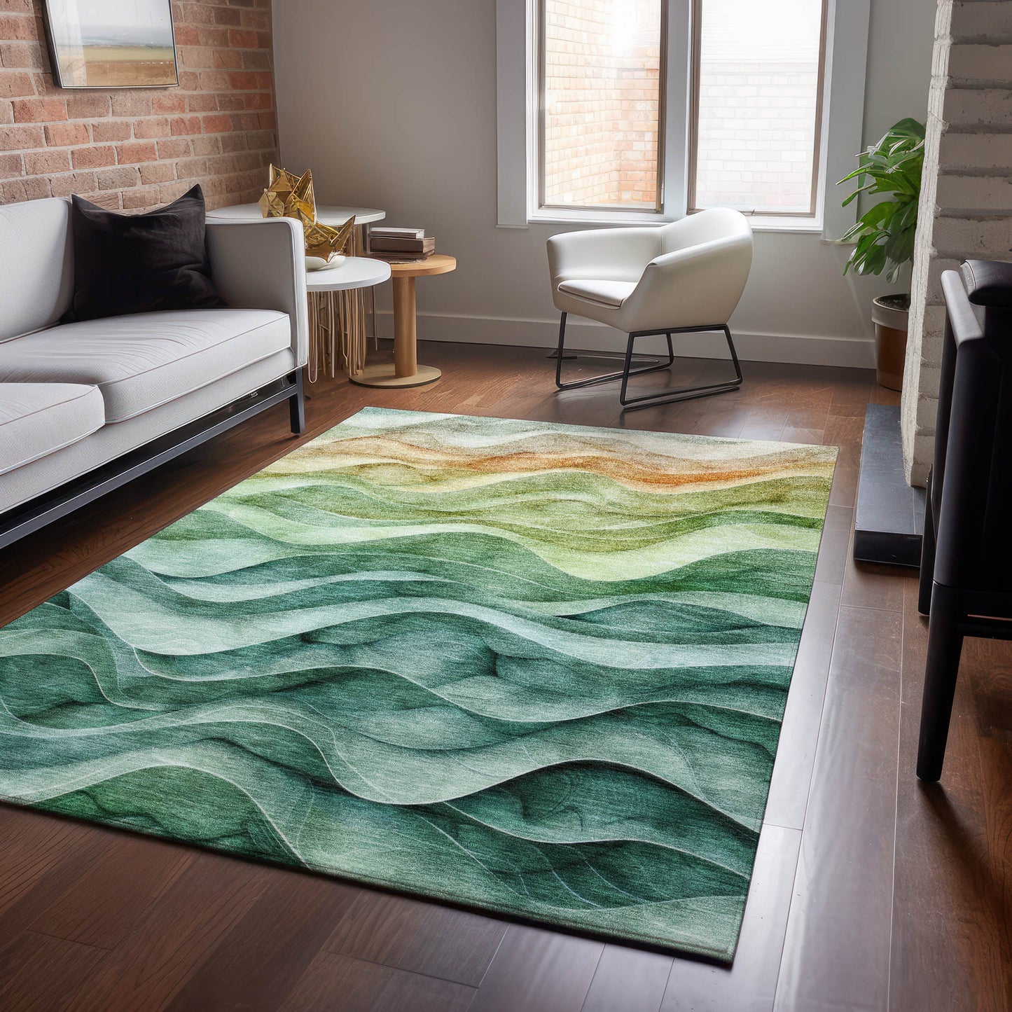 Machine Made Pacifica PA4 Teal - Dalyn Rugs