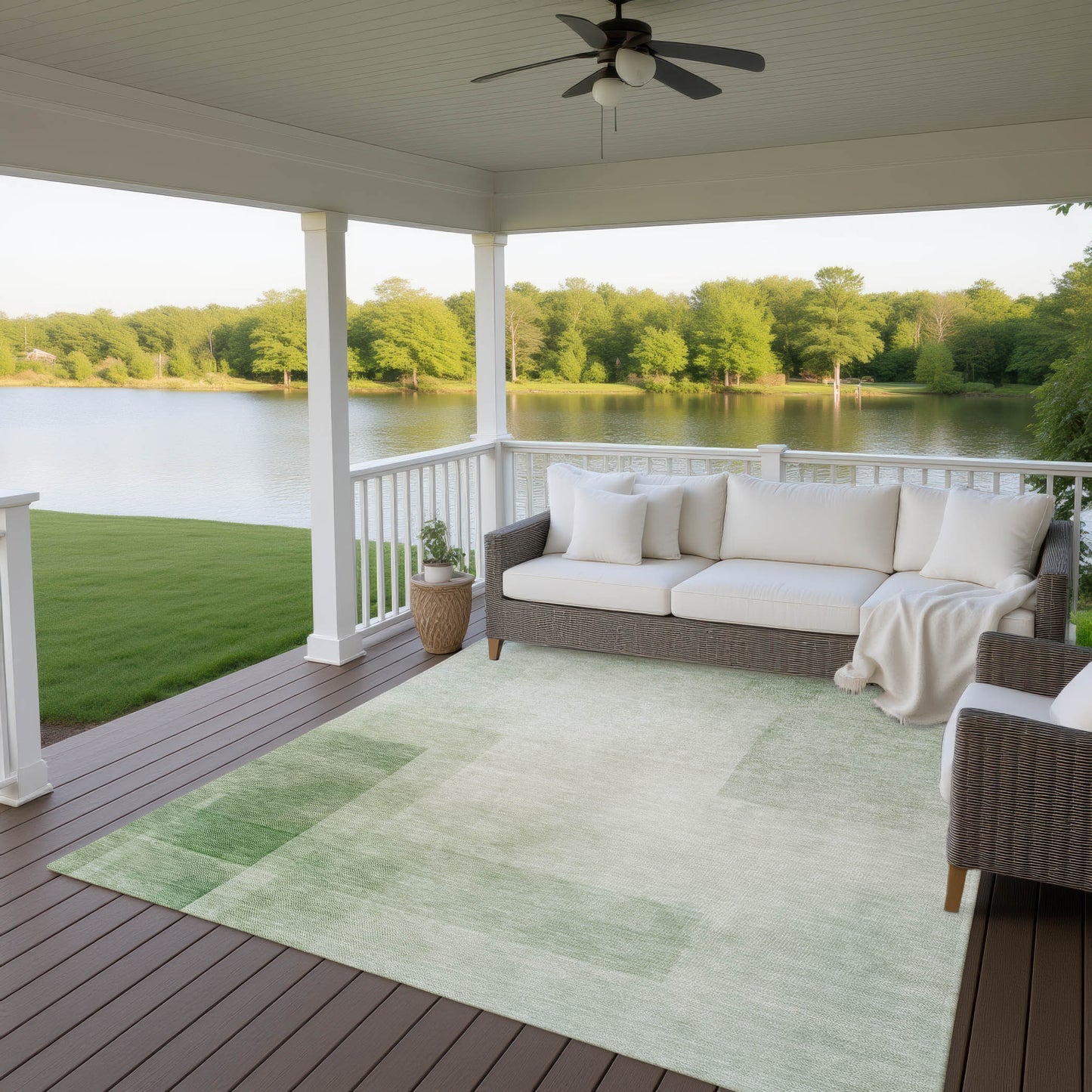 Machine Made Pacifica PA5 Aloe - Dalyn Rugs