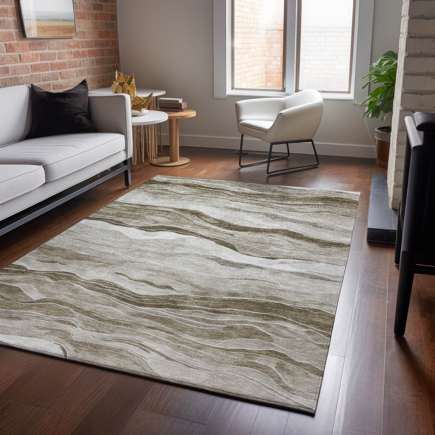 Machine Made Pacifica PA6 Brown - Dalyn Rugs