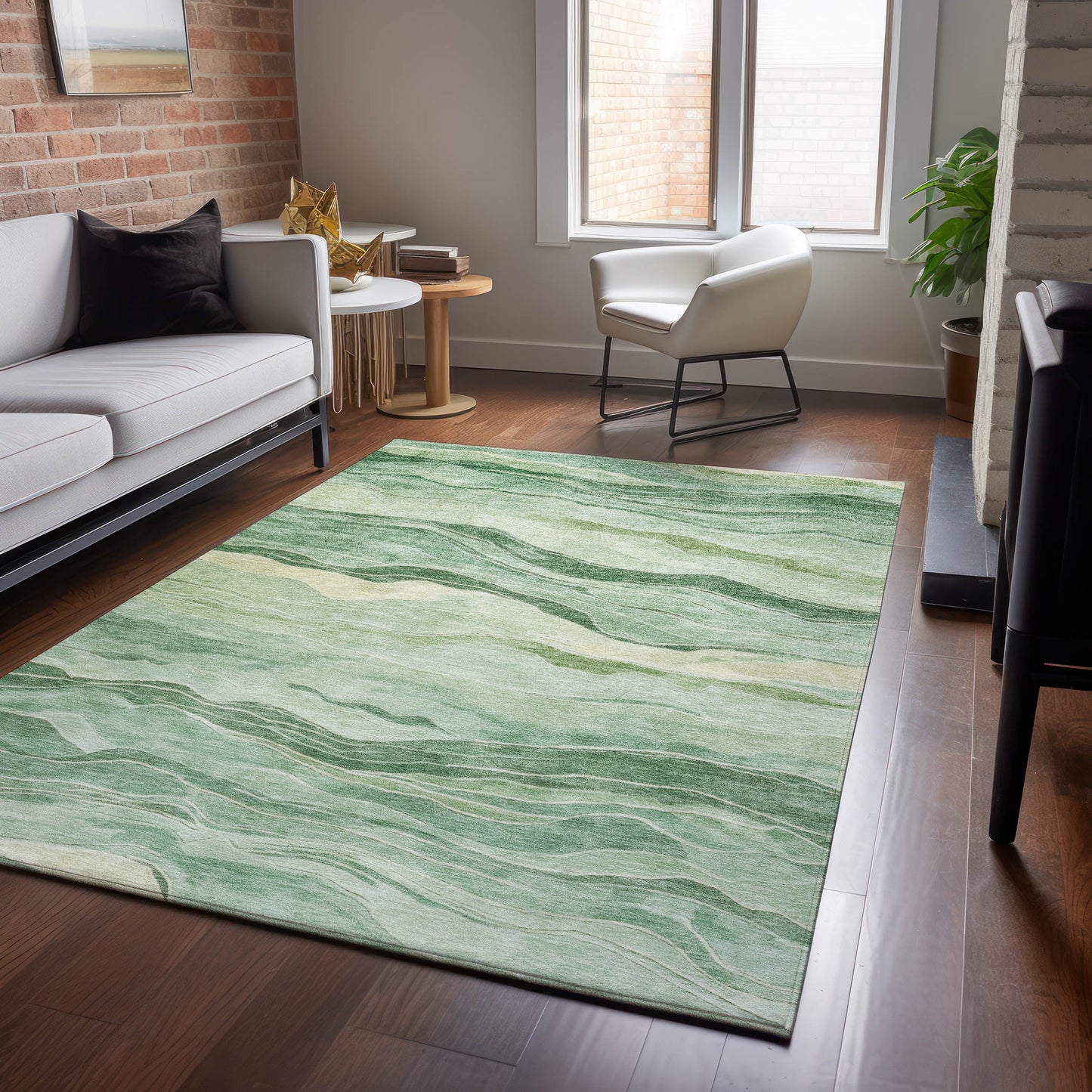 Machine Made Pacifica PA6 Green - Dalyn Rugs