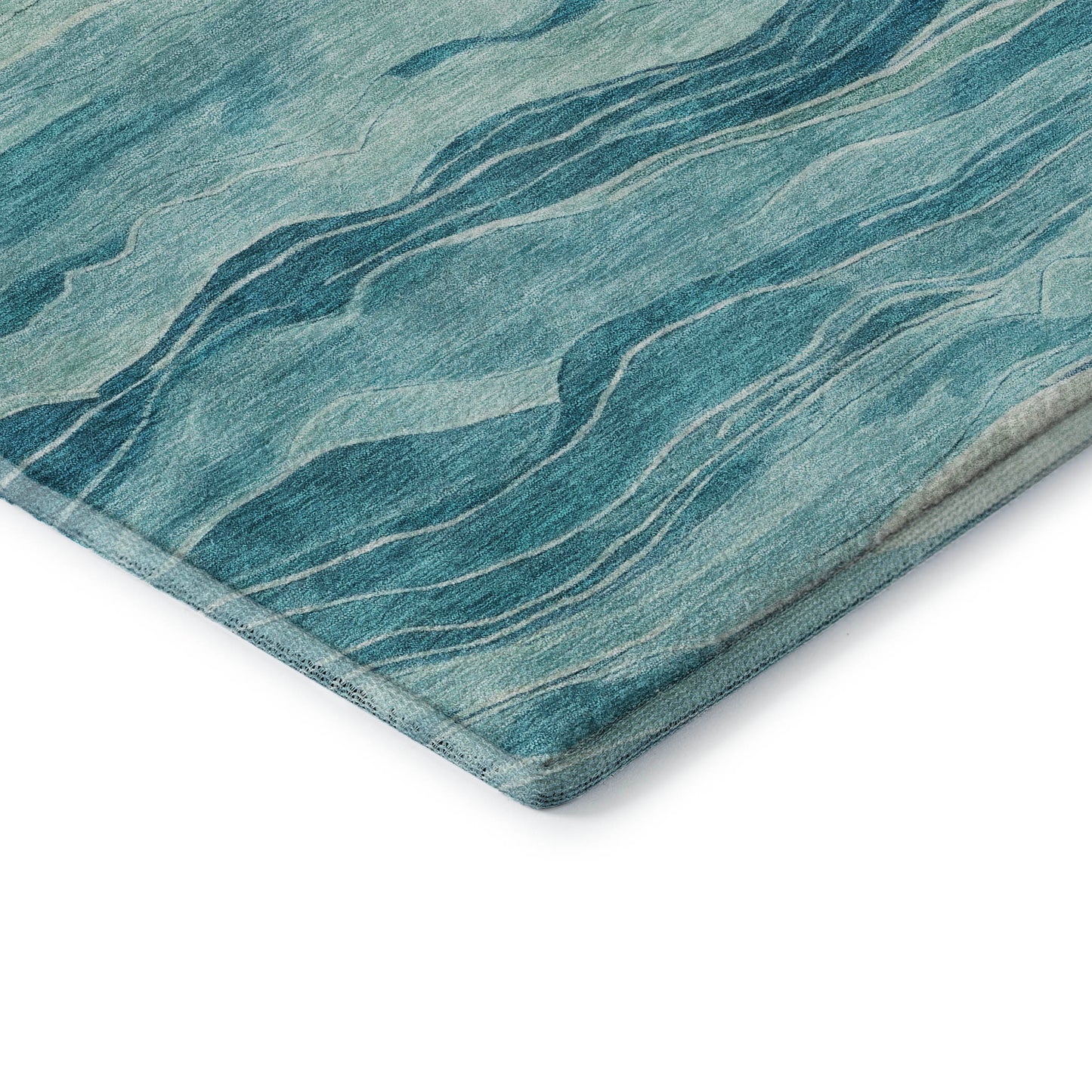 Machine Made Pacifica PA6 Turquoise - Dalyn Rugs