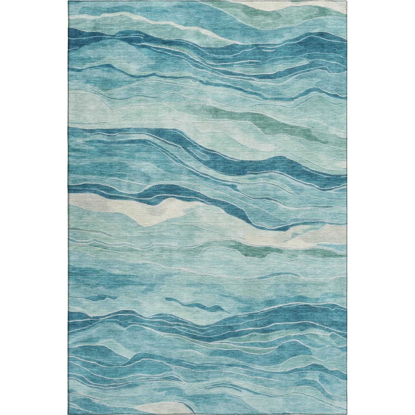 Machine Made Pacifica PA6 Turquoise - Dalyn Rugs