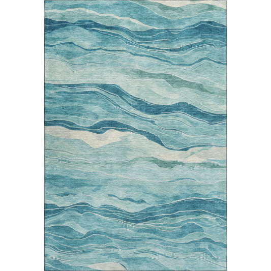 Machine Made Pacifica PA6 Turquoise - Dalyn Rugs