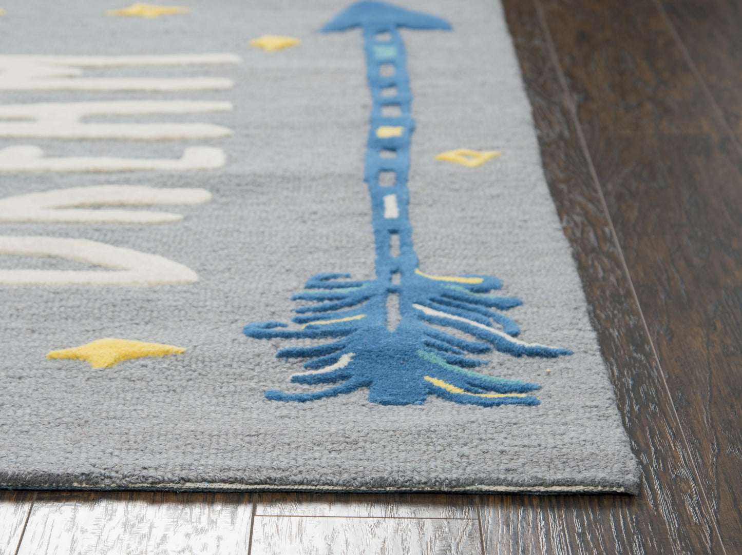 Play Day  PD599A Gray Hand-Tufted Rug - Rizzy