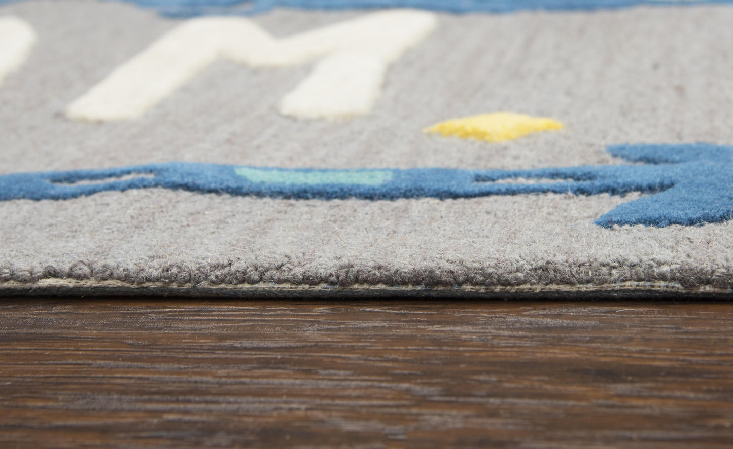 Play Day  PD599A Gray Hand-Tufted Rug - Rizzy