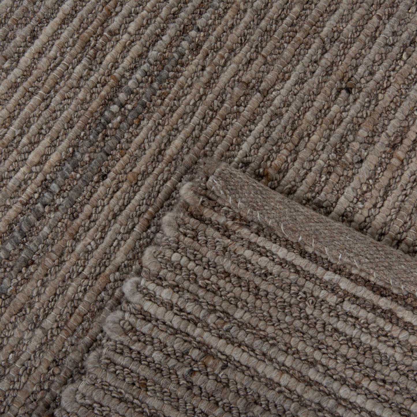 Petra PET246 Taupe Hand Woven Rug - Rizzy