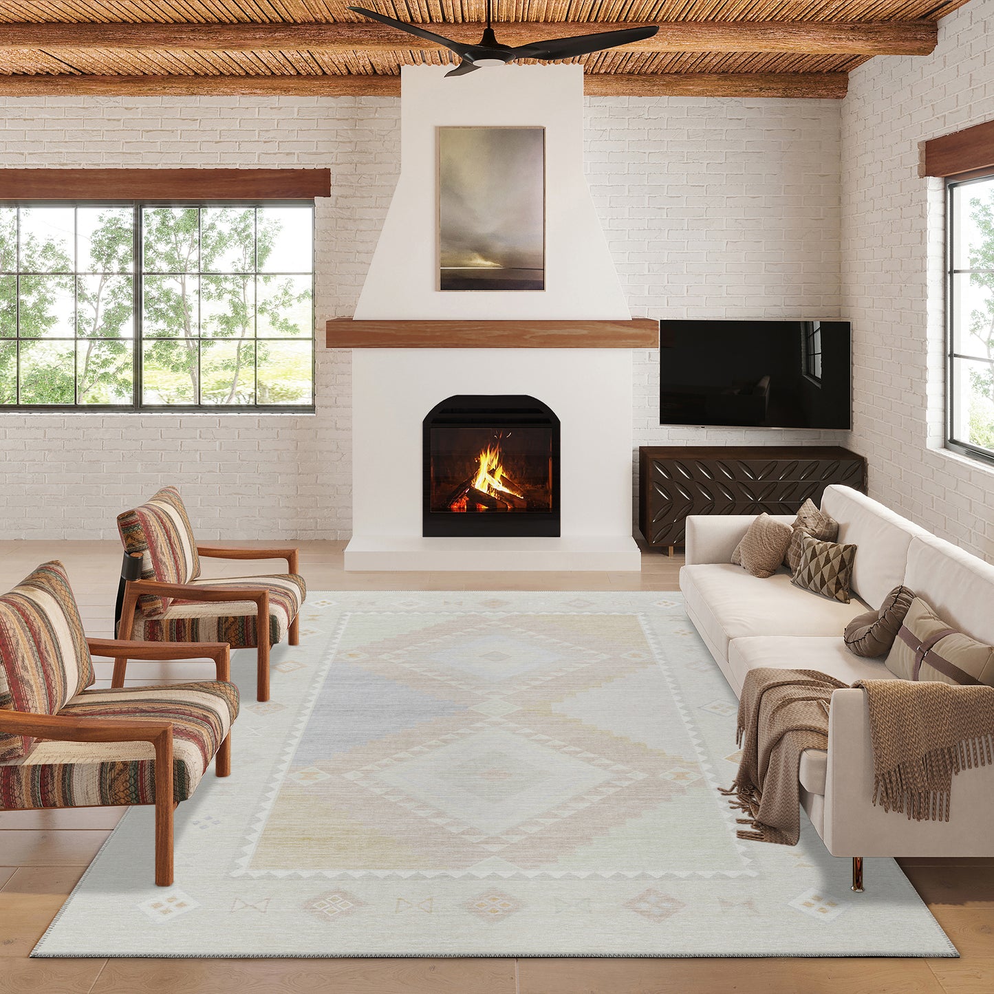 Machine Made Phoenix PH2 Ivory - Dalyn Rugs