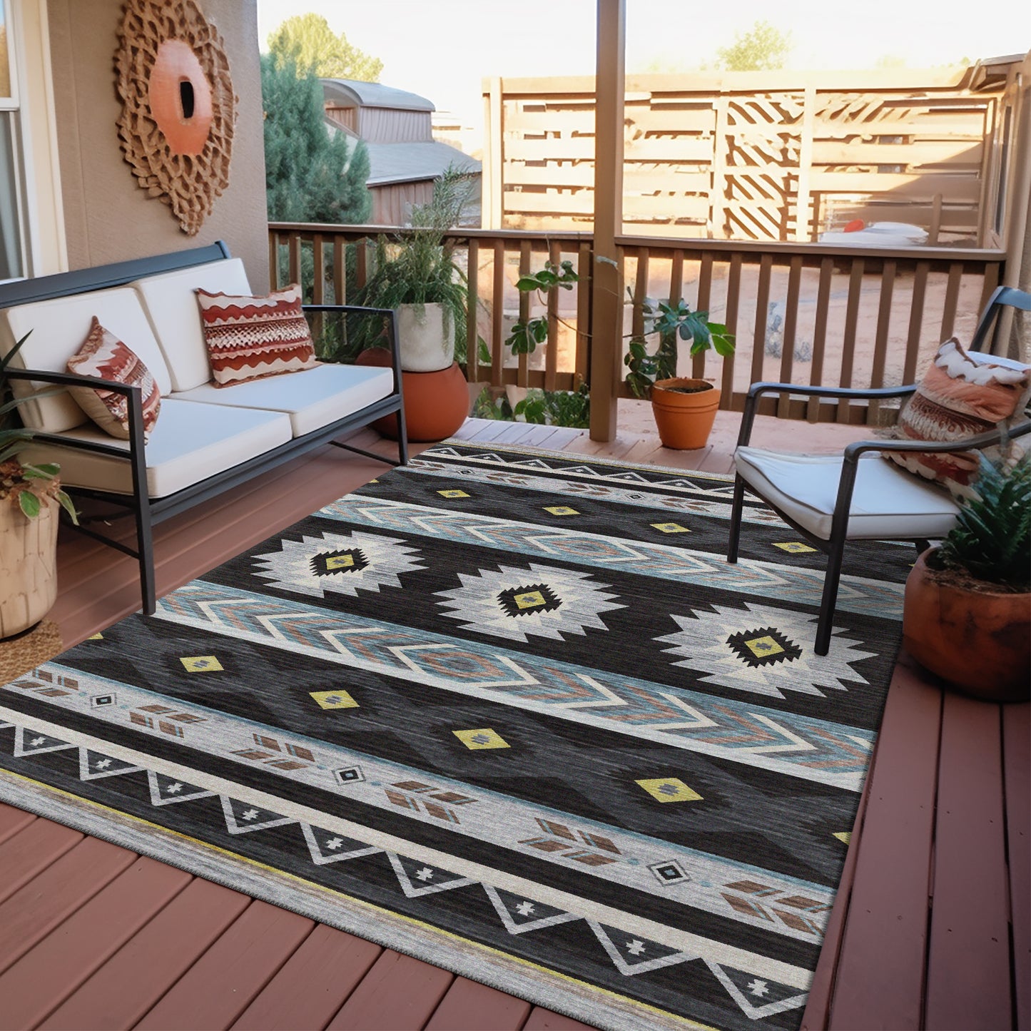 Machine Made Phoenix PH3 Black - Dalyn Rugs