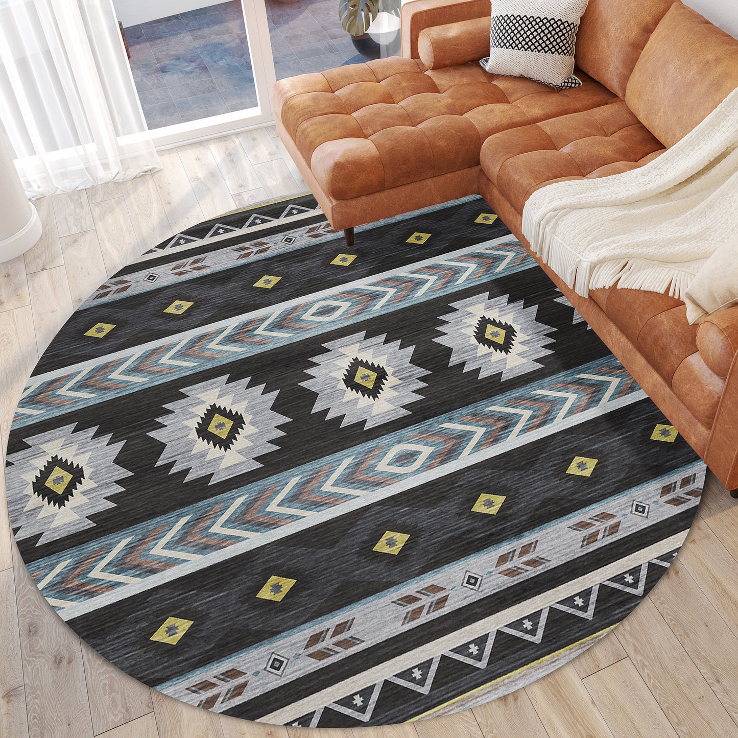 Machine Made Phoenix PH3 Black - Dalyn Rugs