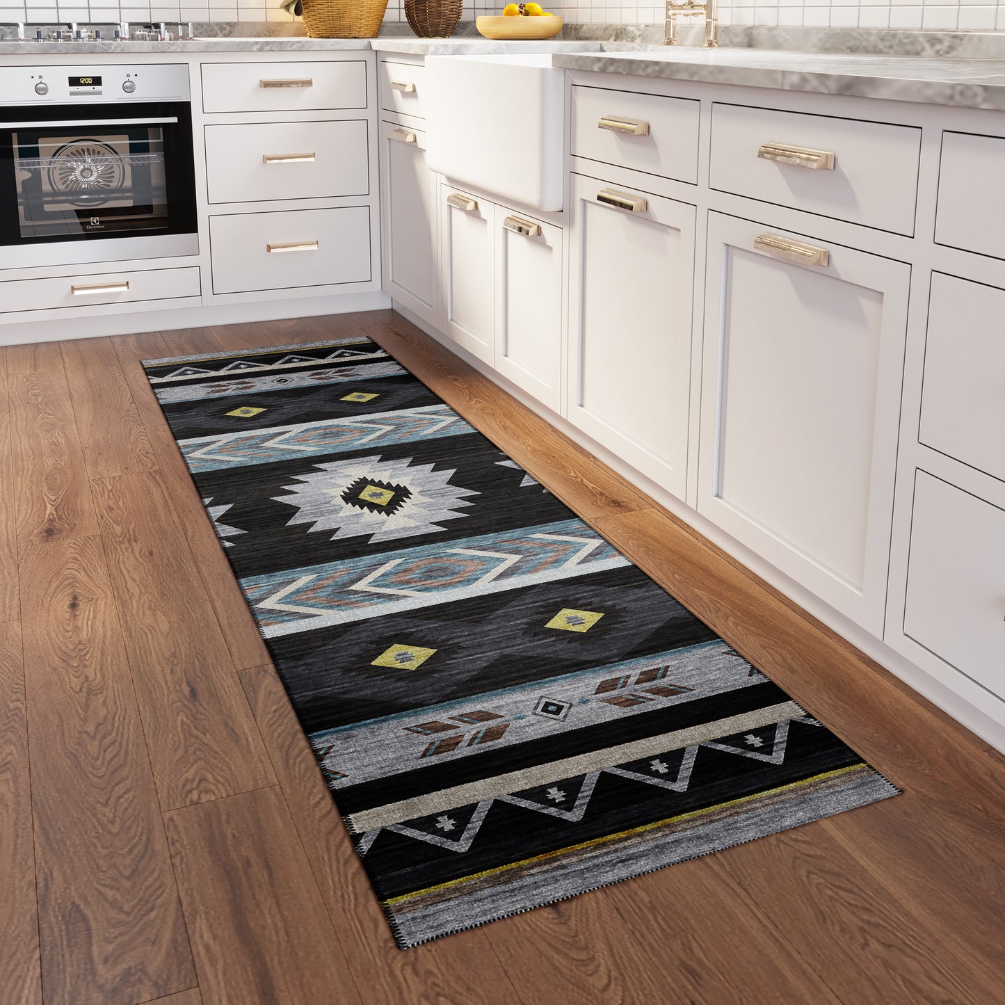 Machine Made Phoenix PH3 Black - Dalyn Rugs
